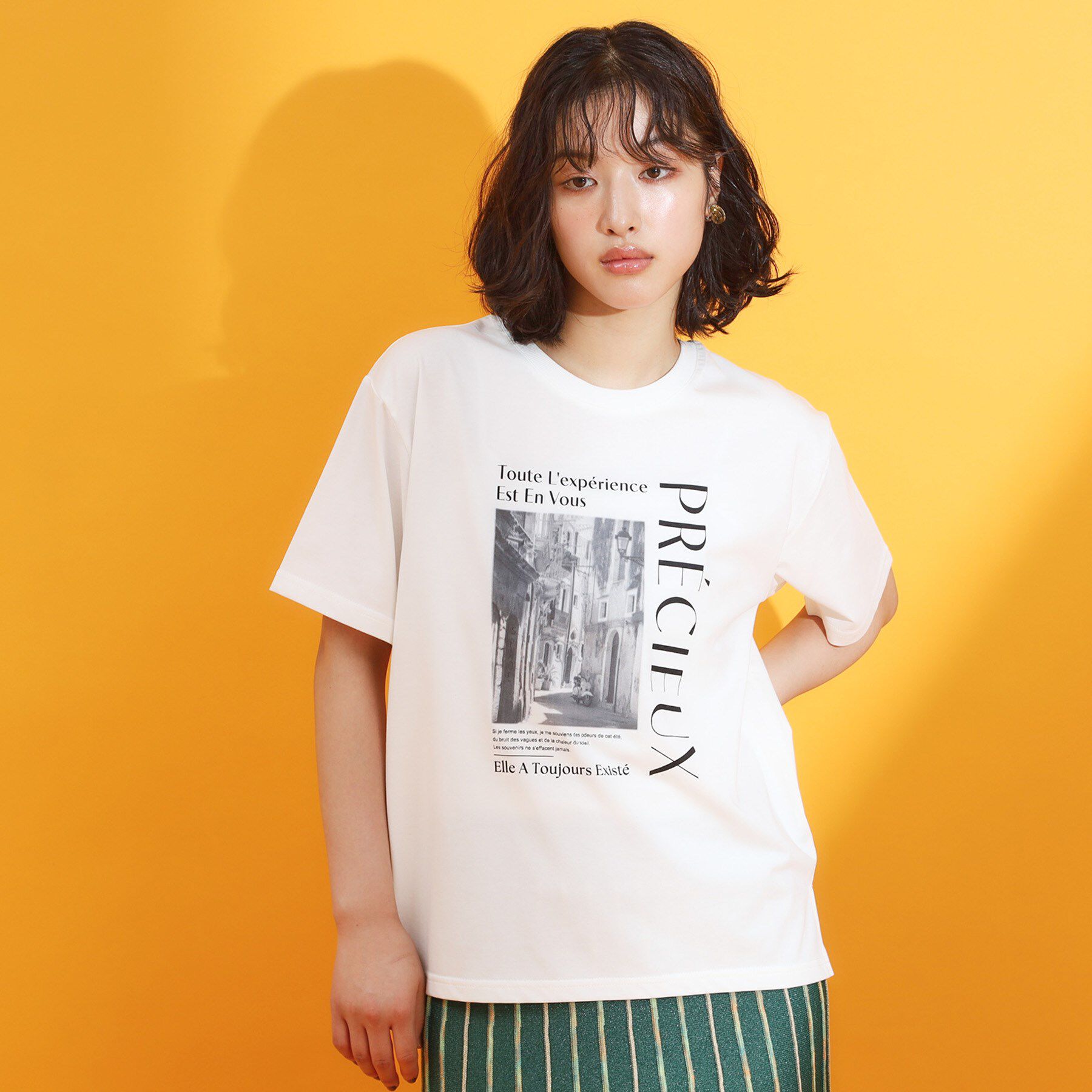 THE SHOP TK「フォトアソートTシャツ【接触冷感/UV/毛玉になりにくい/洗濯機OK】」|Tシャツ・カットソー|