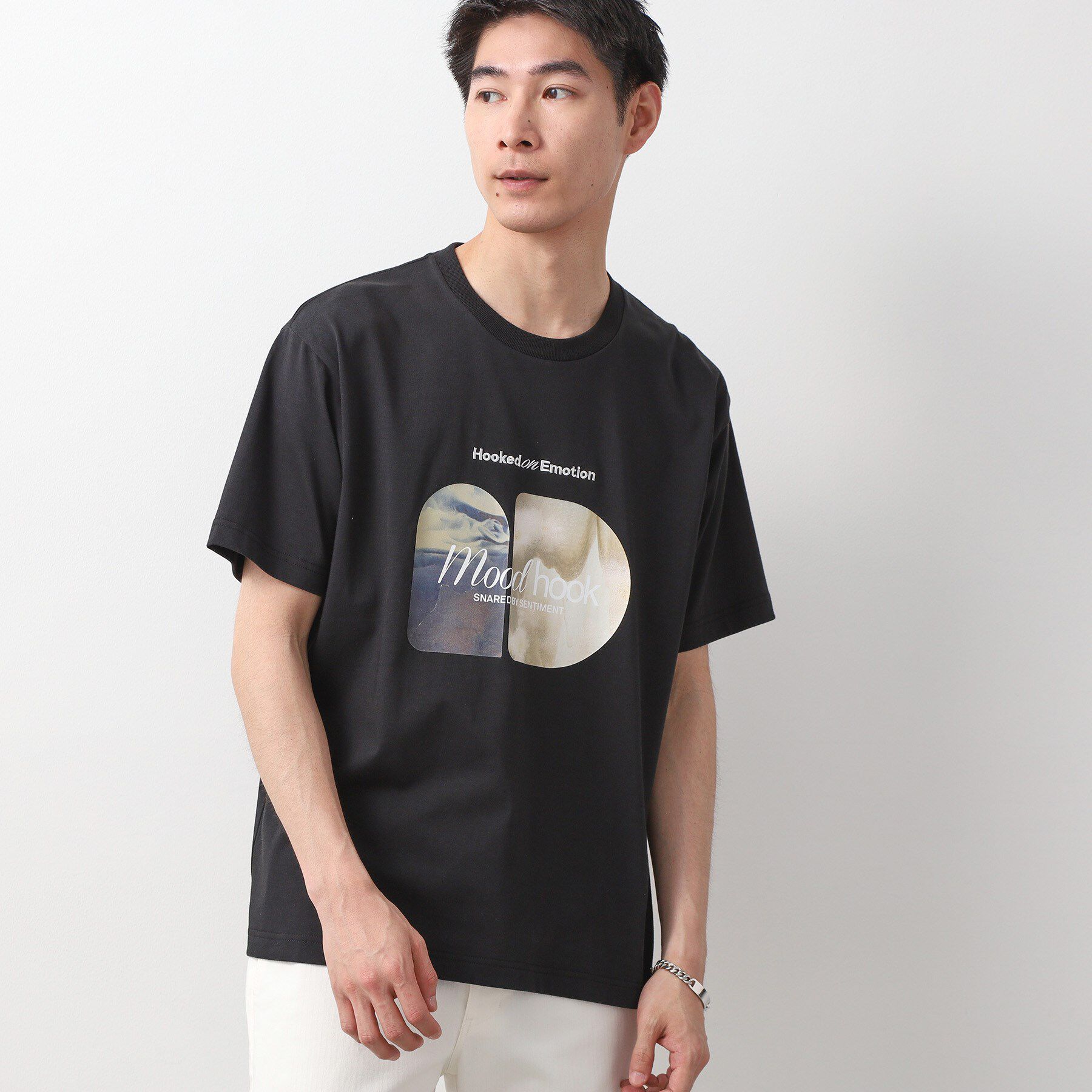 THE SHOP TK「アートグラフィック半袖Tシャツ」|Tシャツ・カットソー|ブラック(819)