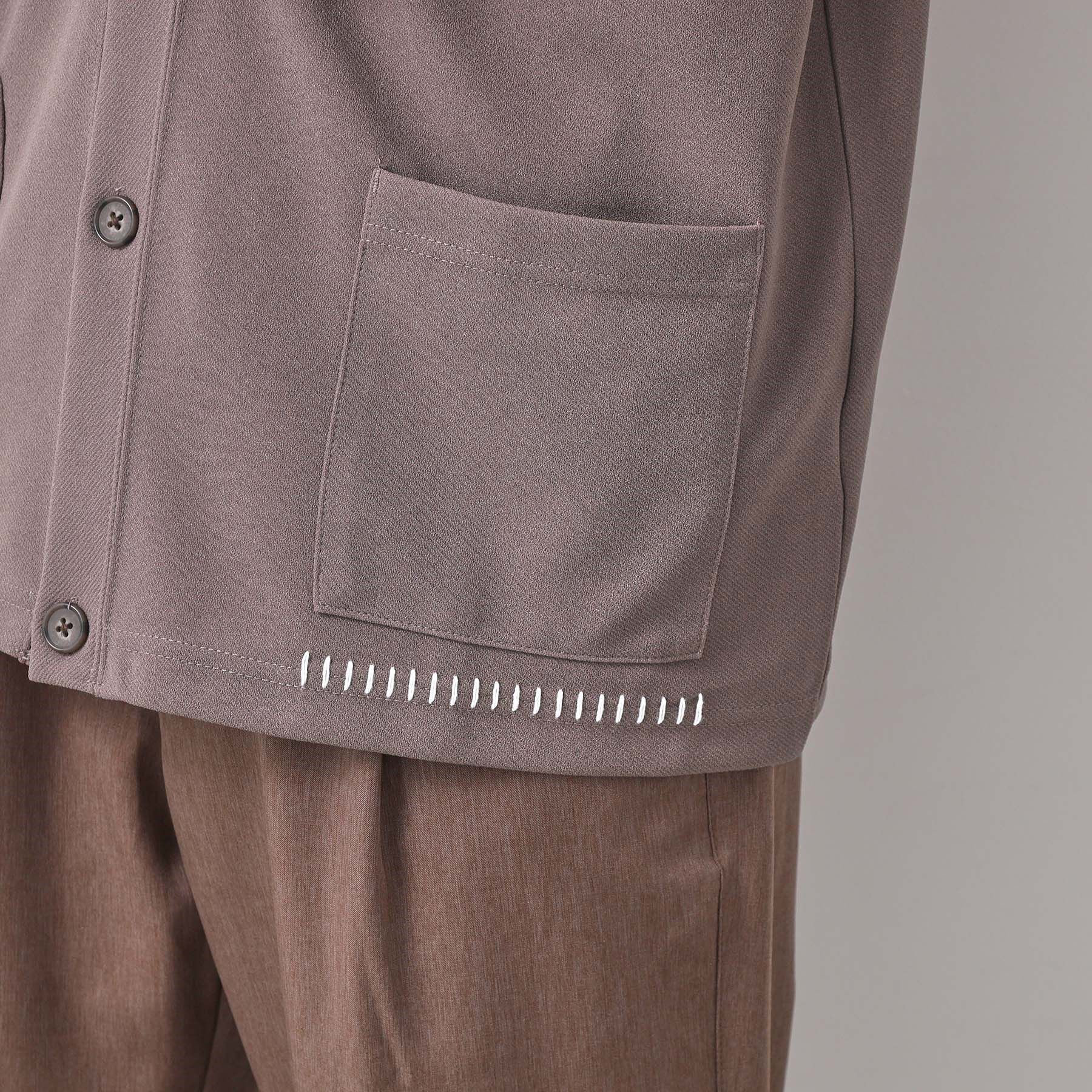 THE SHOP TK「ツイルステッチ半袖カーディガン【洗濯機OK/接触冷感】」|カーディガン|