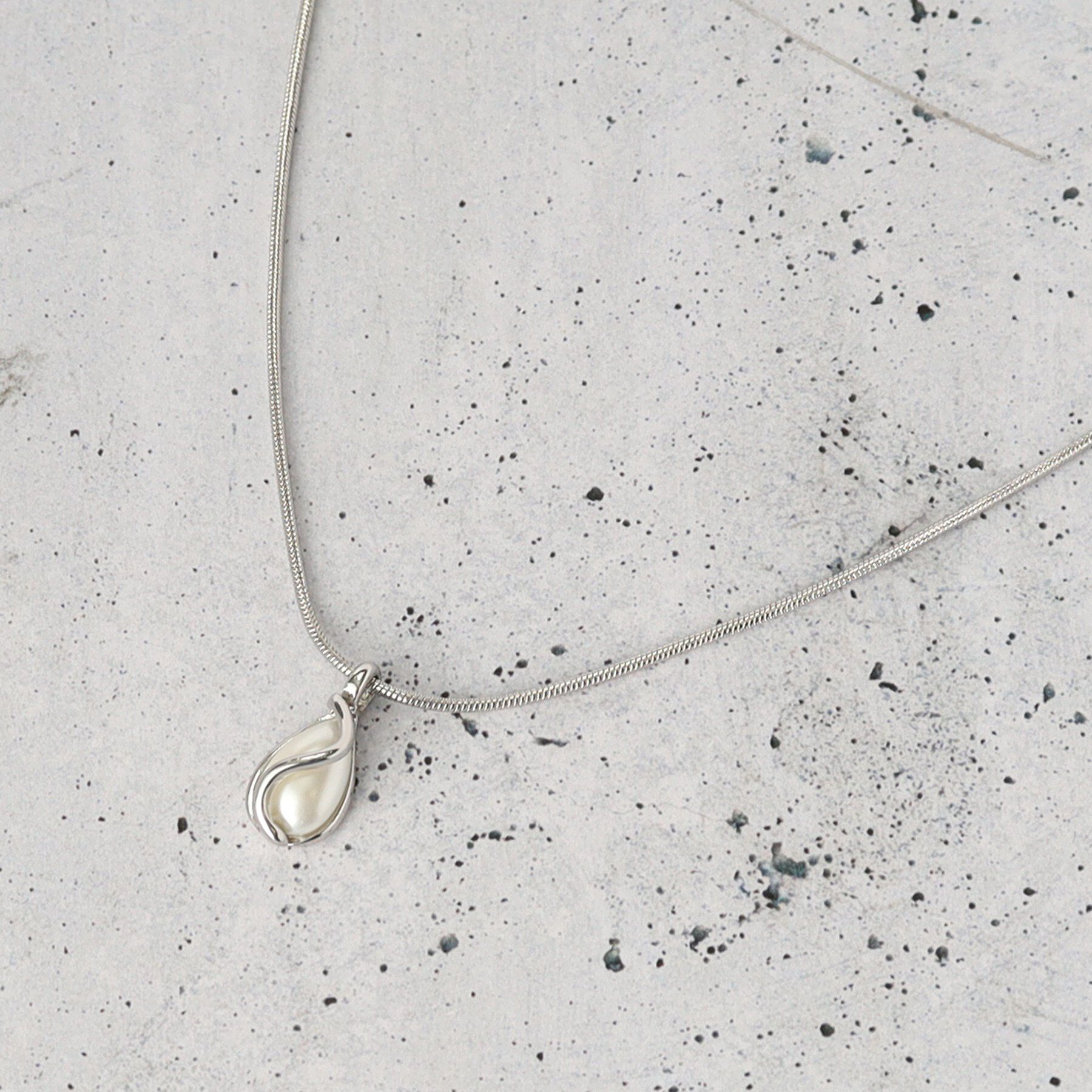 THE SHOP TK「パール調ワントップ2連ネックレス」|ネックレス|シルバー(006)