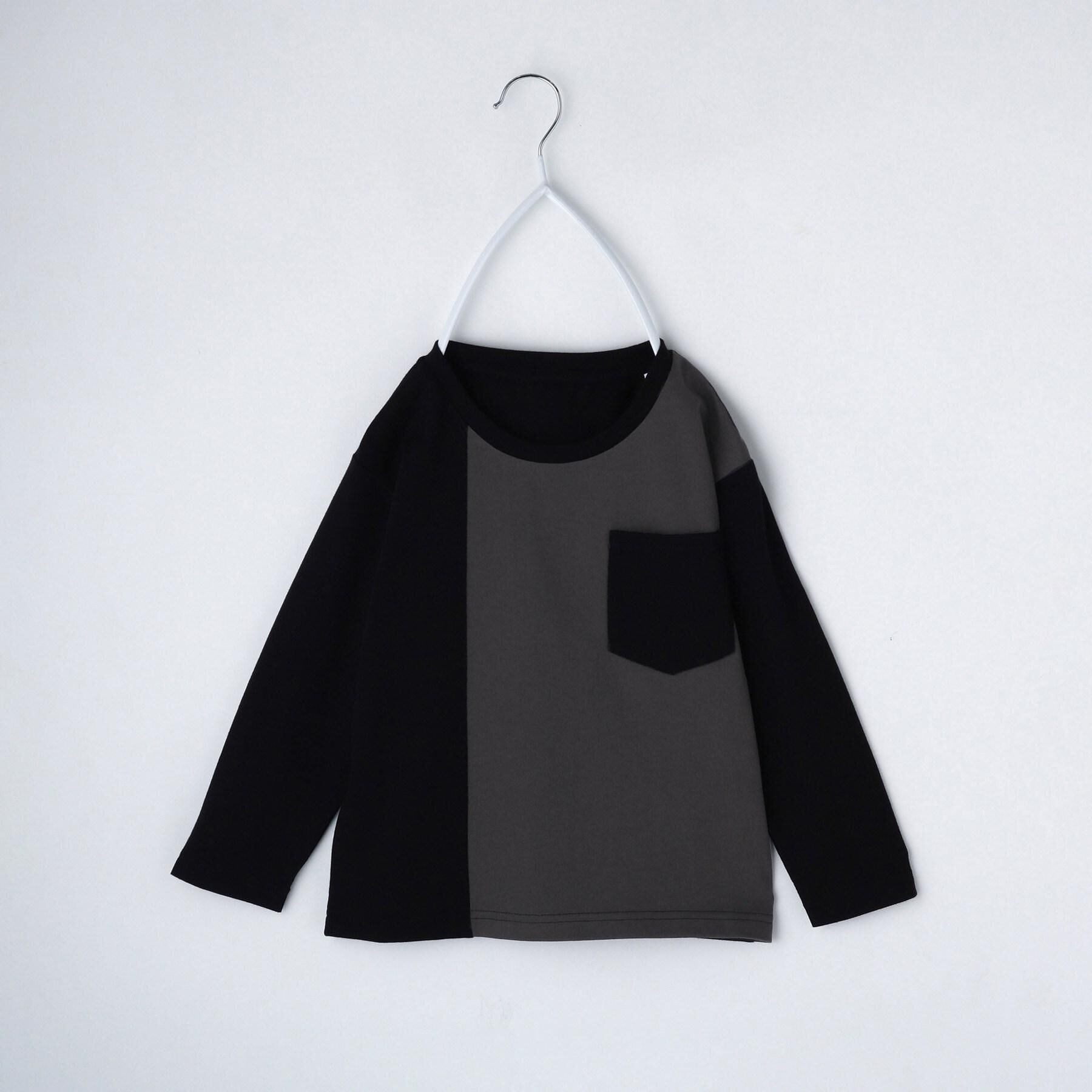 THE SHOP TK「【110-160/洗濯機OK】切り替え長袖Tシャツ」|Tシャツ・カットソー|