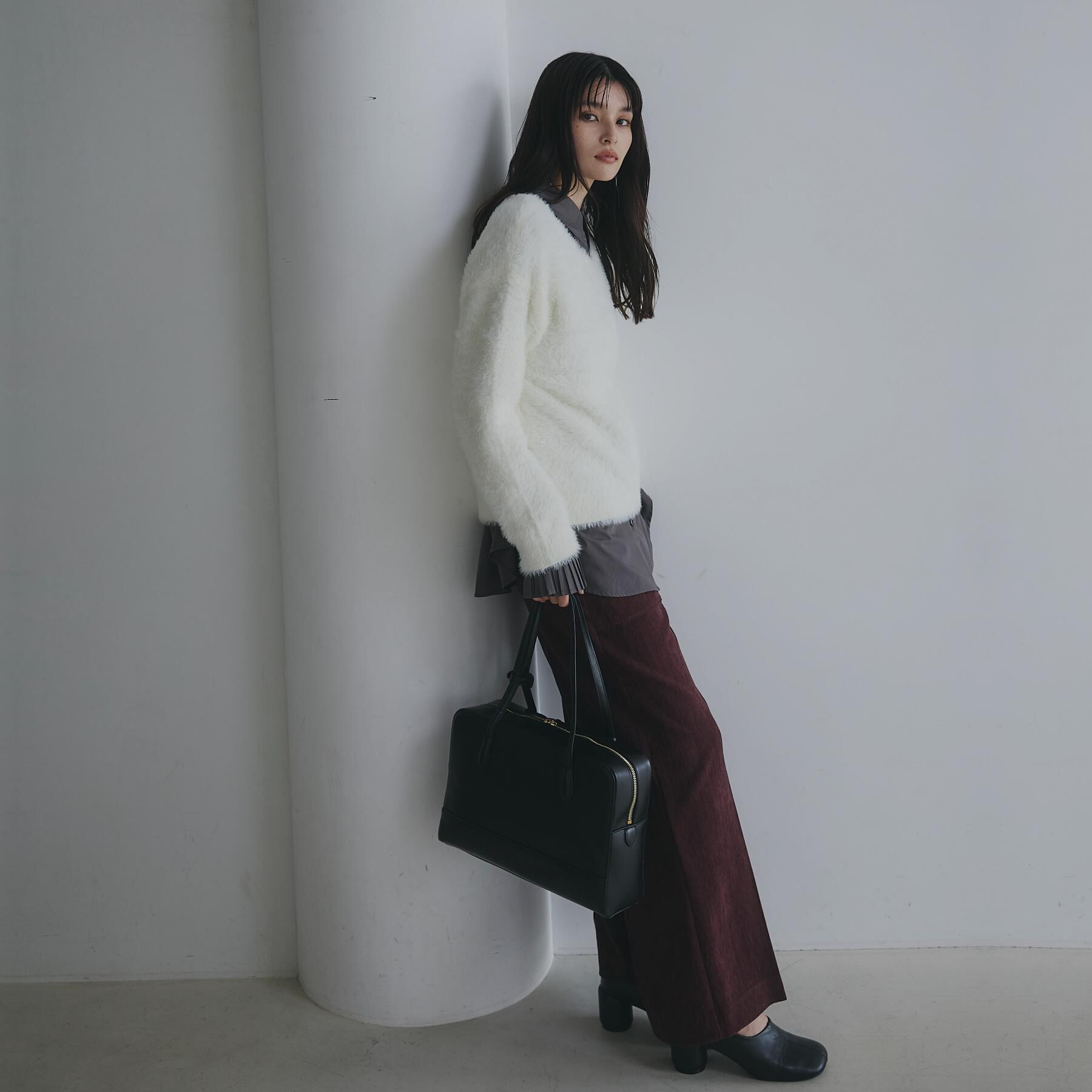 THE SHOP TK「【選べる7色/華やかで柔らか】ふわふわフェザーニット/洗える・前後2WAY」|ニット・セーター|