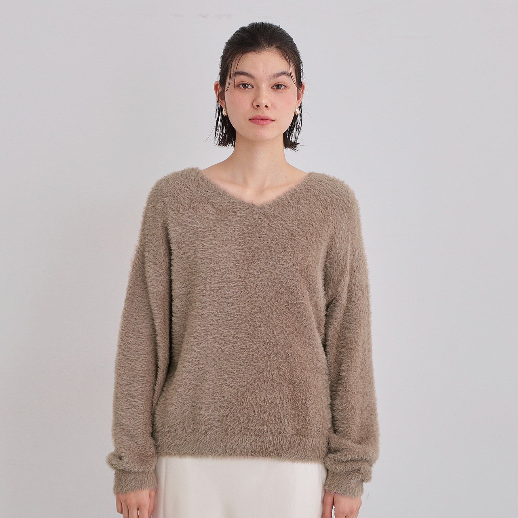 THE SHOP TK「【選べる7色/華やかで柔らか】ふわふわフェザーニット/洗える・前後2WAY」|ニット・セーター|