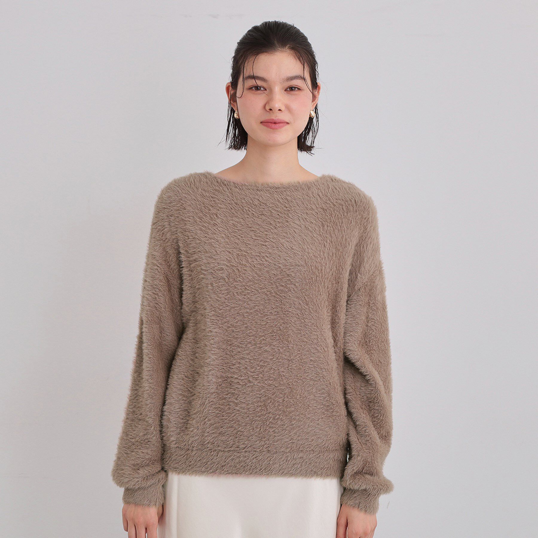 THE SHOP TK「【選べる7色/華やかで柔らか】ふわふわフェザーニット/洗える・前後2WAY」|ニット・セーター|