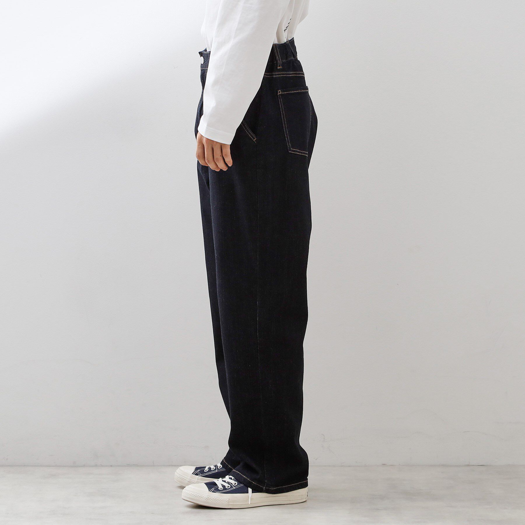 THE SHOP TK「コットンカーブデニム 【セットアップ可/洗濯機OK】」|デニム|