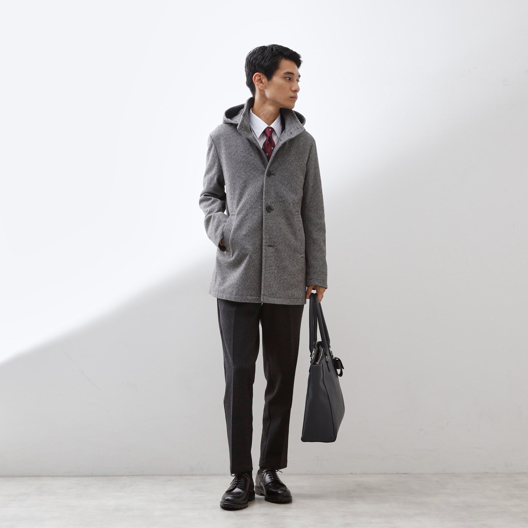 THE SHOP TK「ON/OFF対応 ウーリック スタンド メルトンコート　【洗濯機OK/フード取外し可】」|その他|