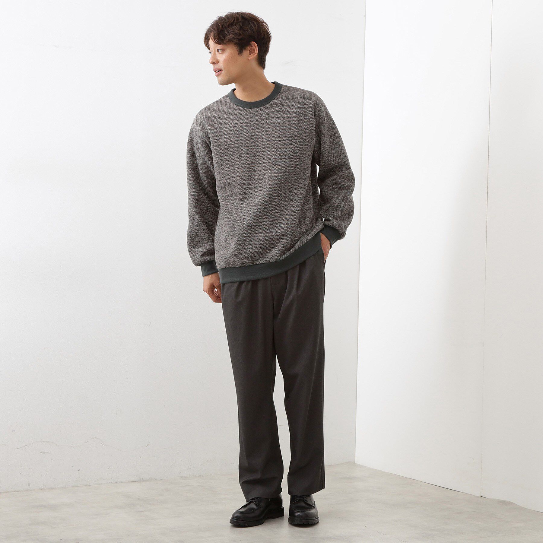 THE SHOP TK「【裏起毛で暖かい】レトロフリーススウェット 洗濯機OK」|パーカー|