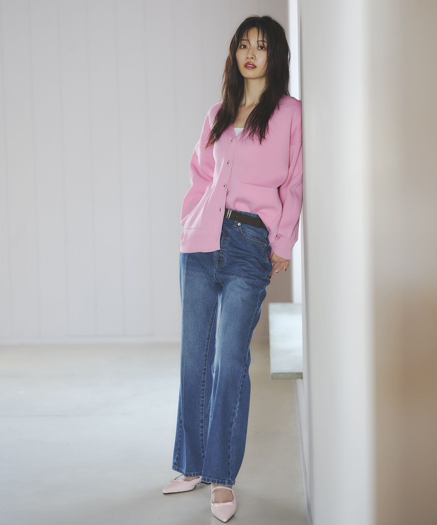  「センタープレスフレアデニムパンツ」|その他|