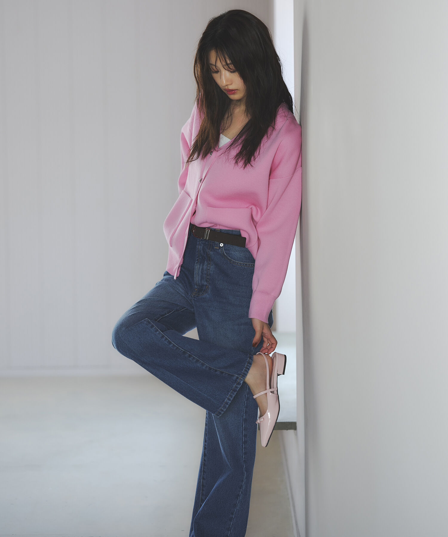  「センタープレスフレアデニムパンツ」|その他|