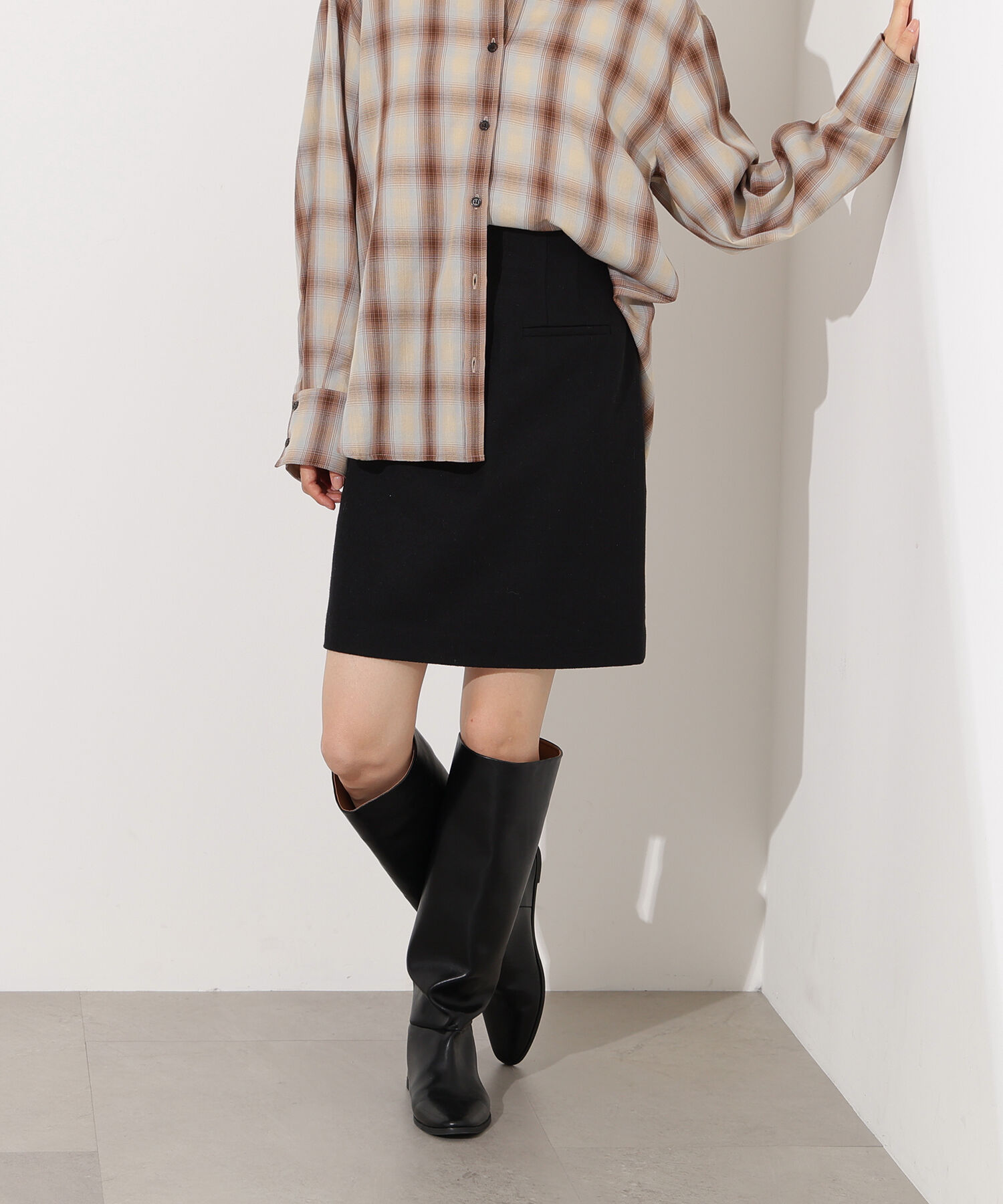  「フラノミニスカート」|スカート|