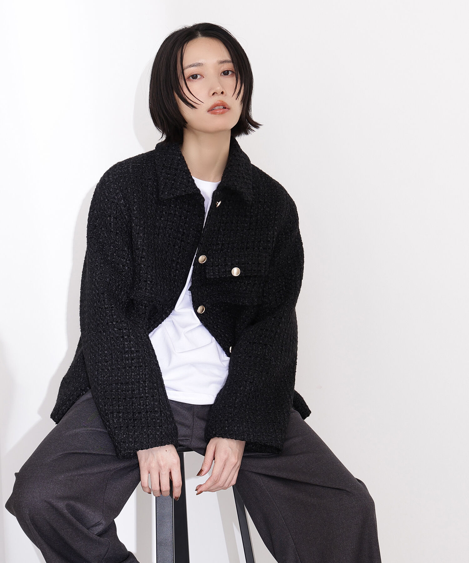  「ツイード SETUP ブルゾン」|その他|