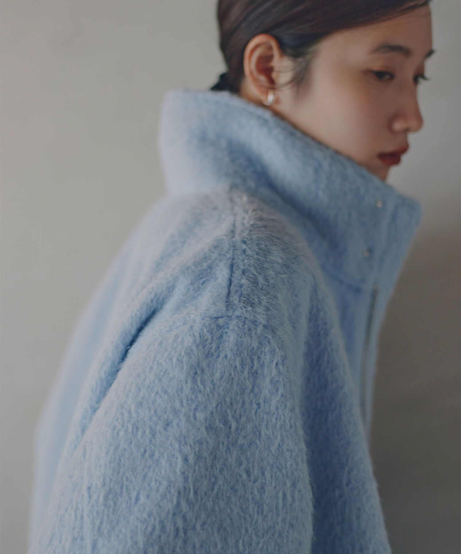  「スタンドネックシャギーブルゾン」|ブルゾン・スタジャン|