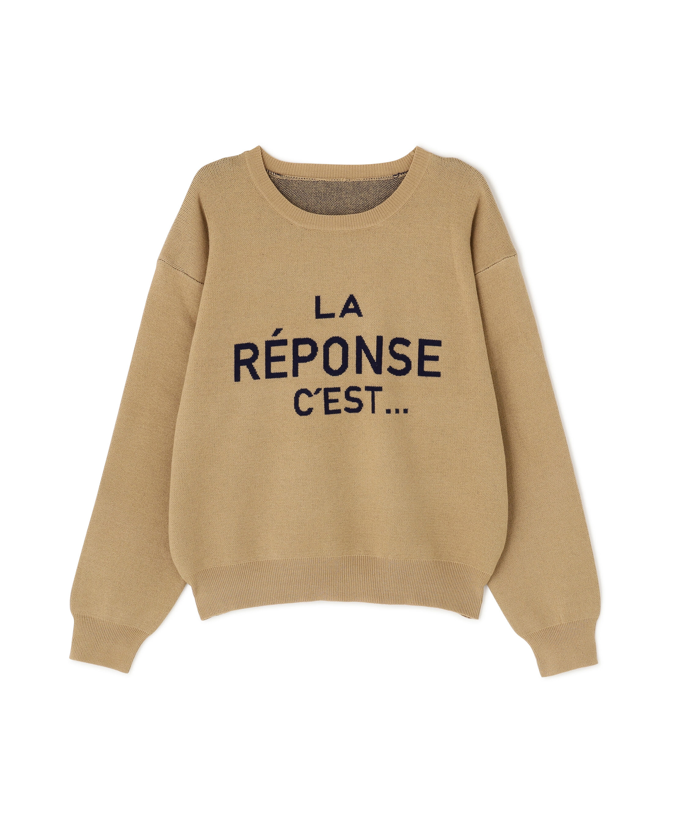  「フレンチロゴジャガードニット」|ニット・セーター|