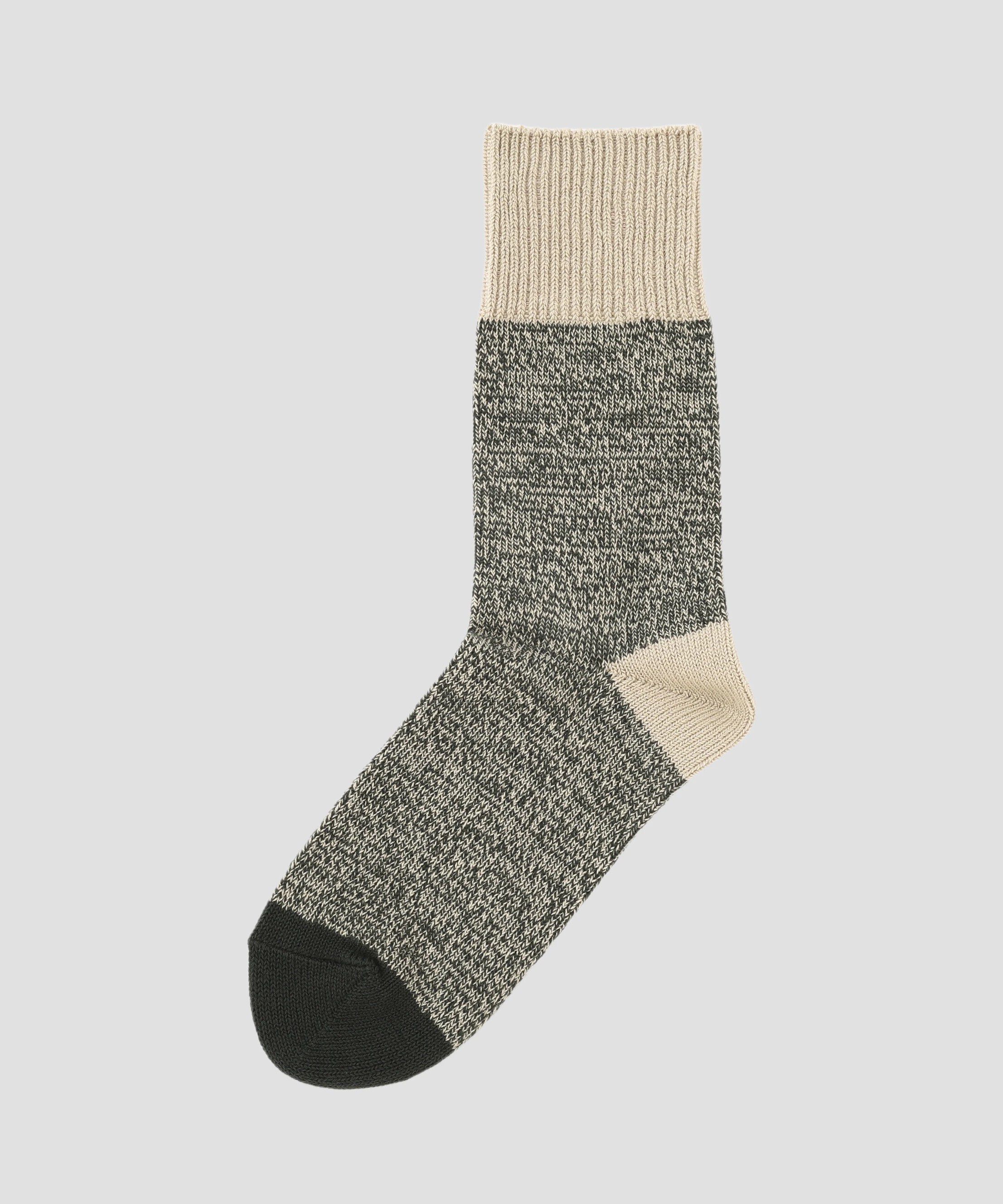 MHL.「MELANGE COTTON SOCKS」|ソックス|LIGHT BEIGE1