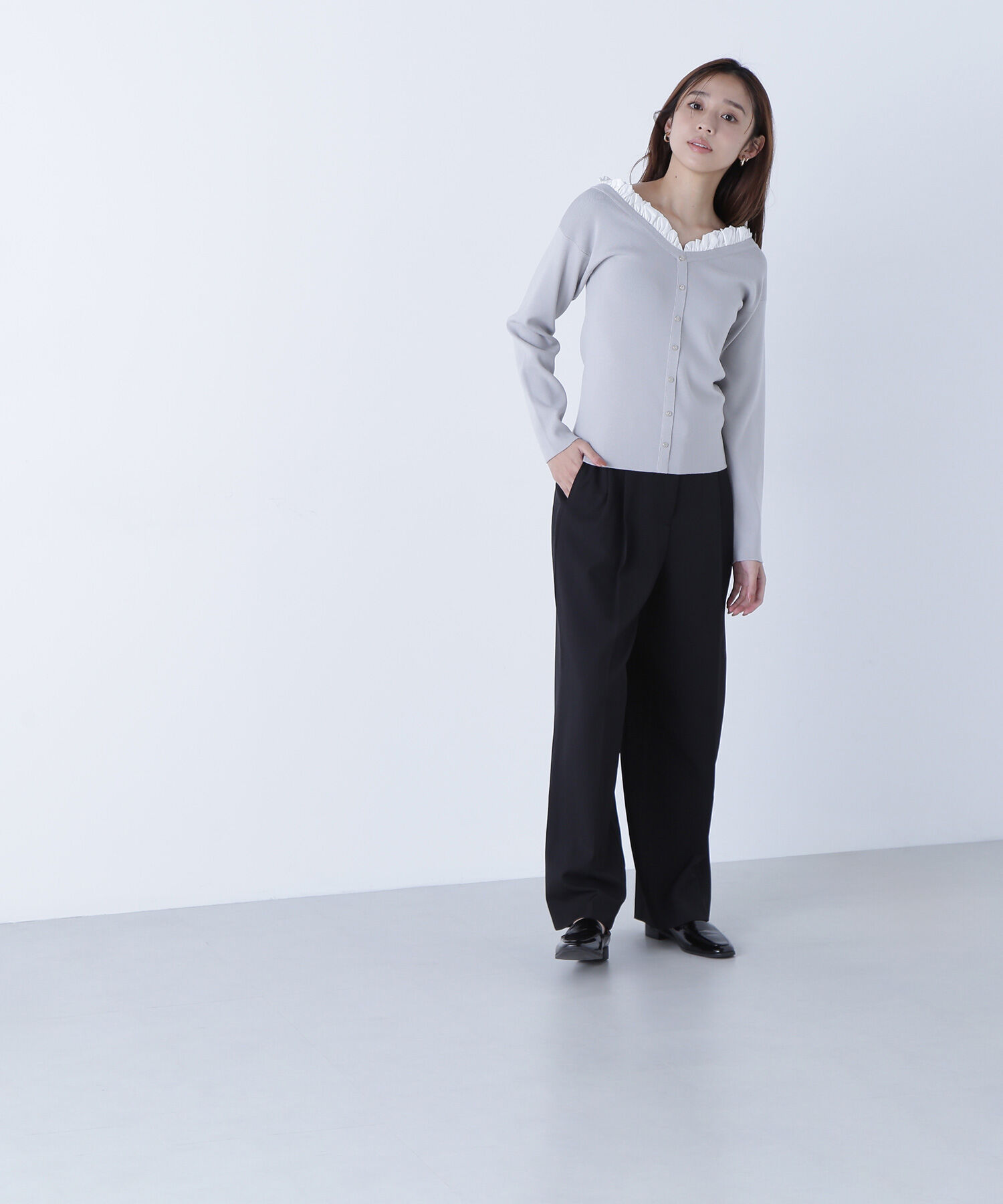  「くびれ仕込みベルテッドパンツ」|その他|