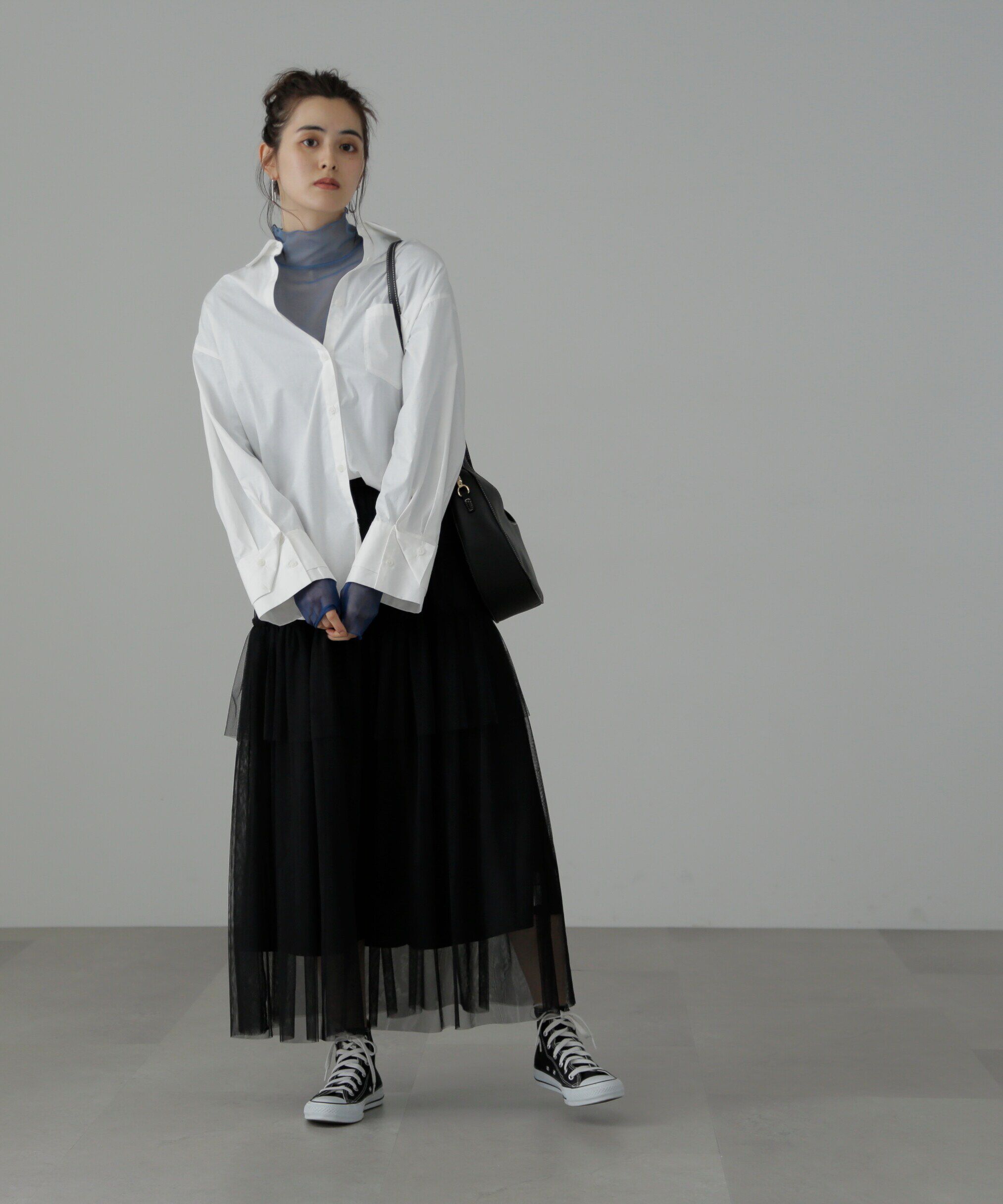  「チュールティアードマキシスカート」|スカート|