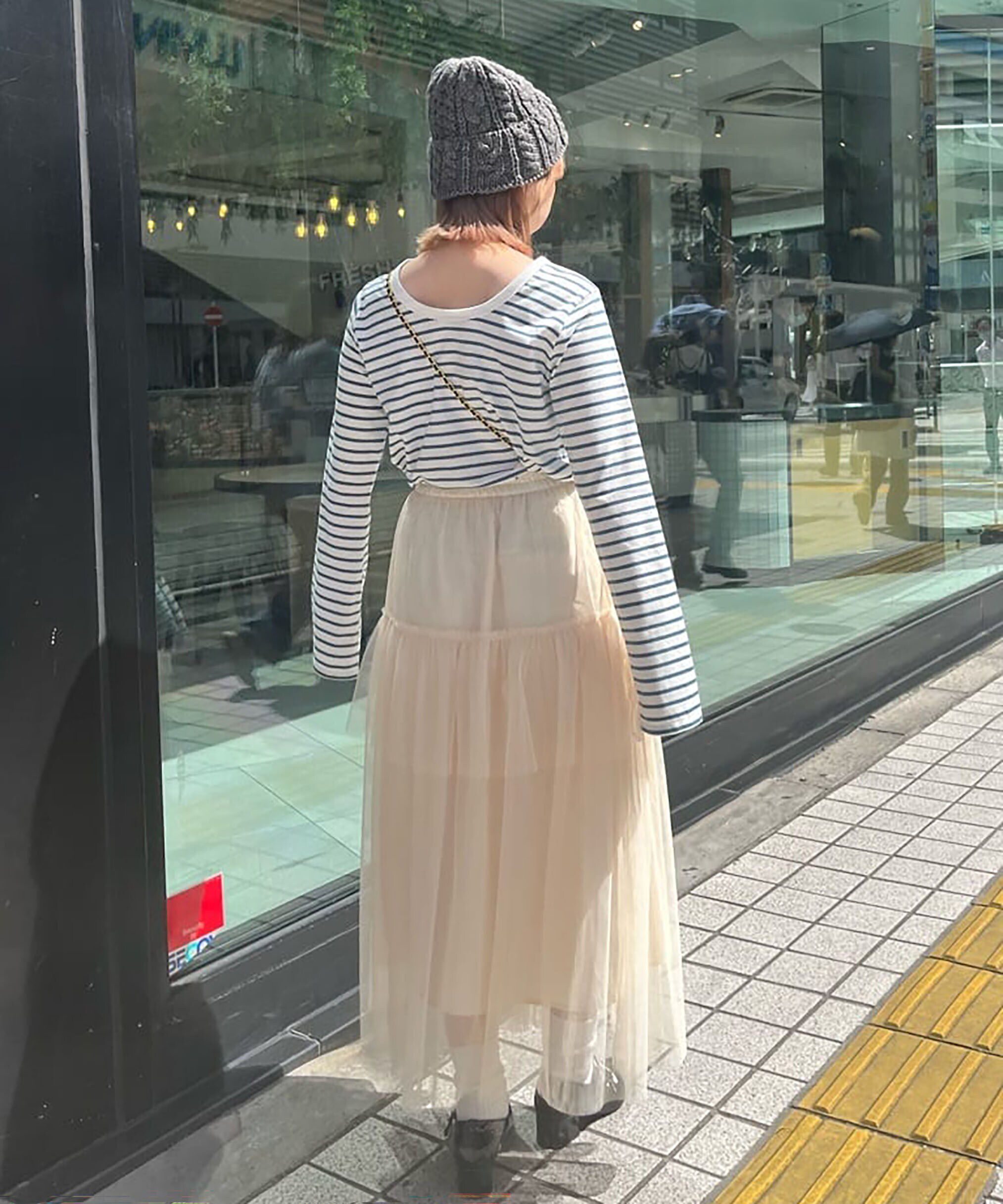  「チュールティアードマキシスカート」|スカート|