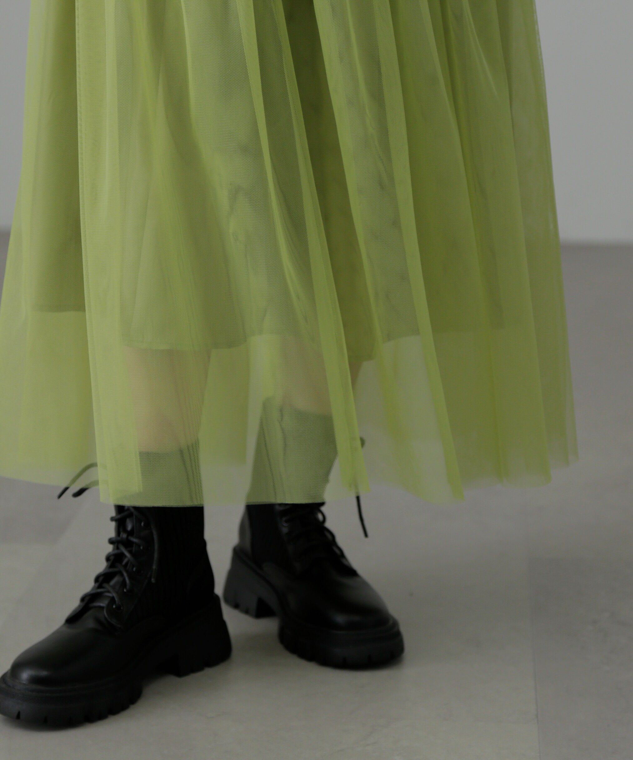  「チュールティアードマキシスカート」|スカート|