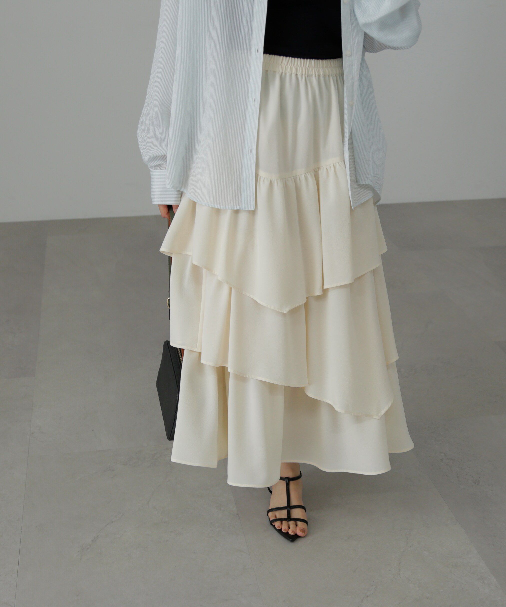  「[低身長サイズ/Sシリーズ]ランダムティアードスカート」|スカート|