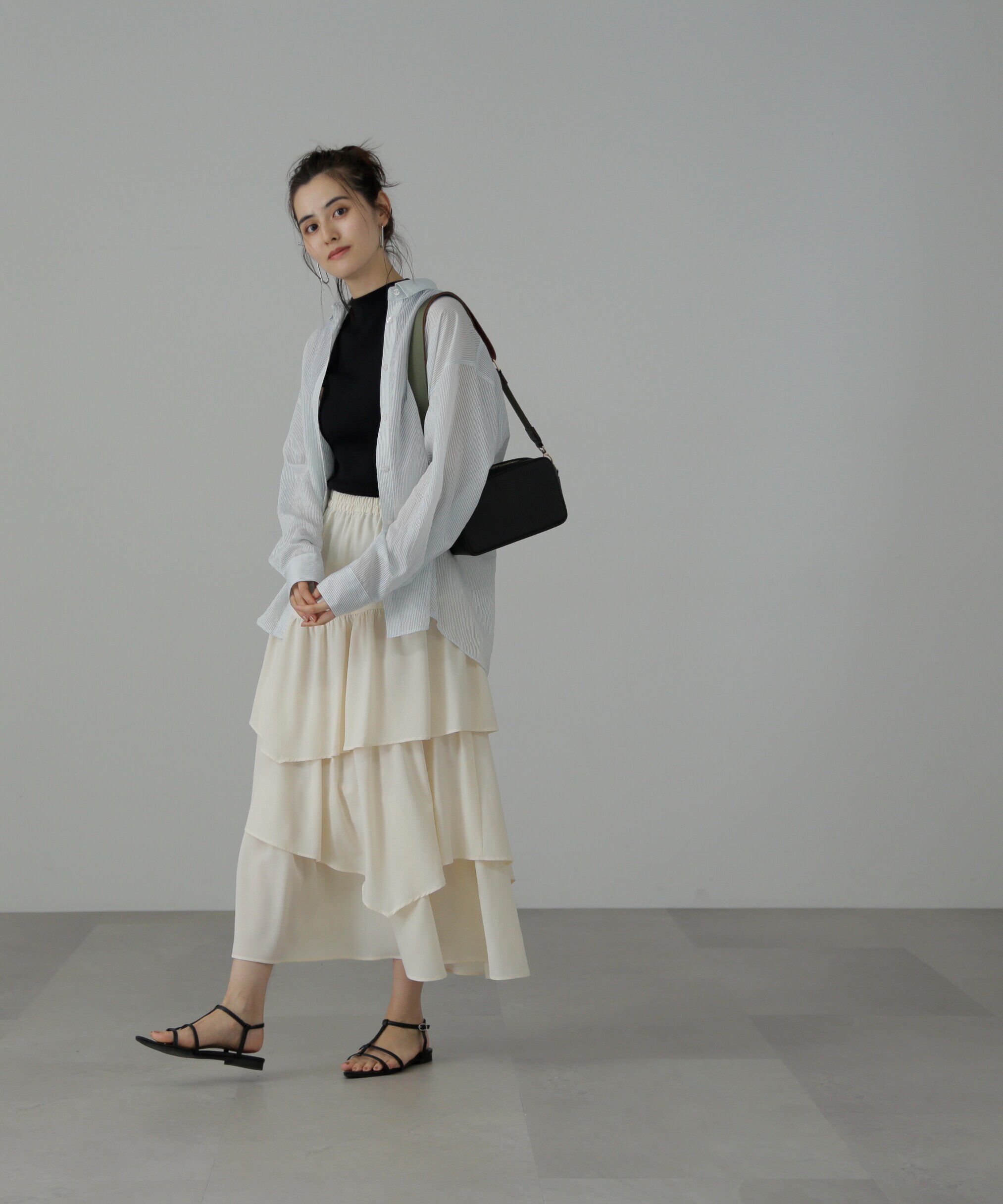  「[低身長サイズ/Sシリーズ]ランダムティアードスカート」|スカート|