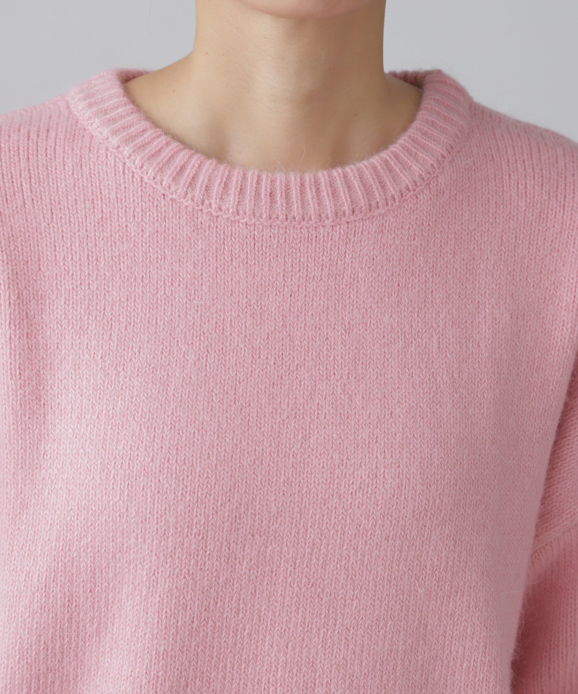  「オーバーサイズチュニック丈ニット」|ニット・セーター|