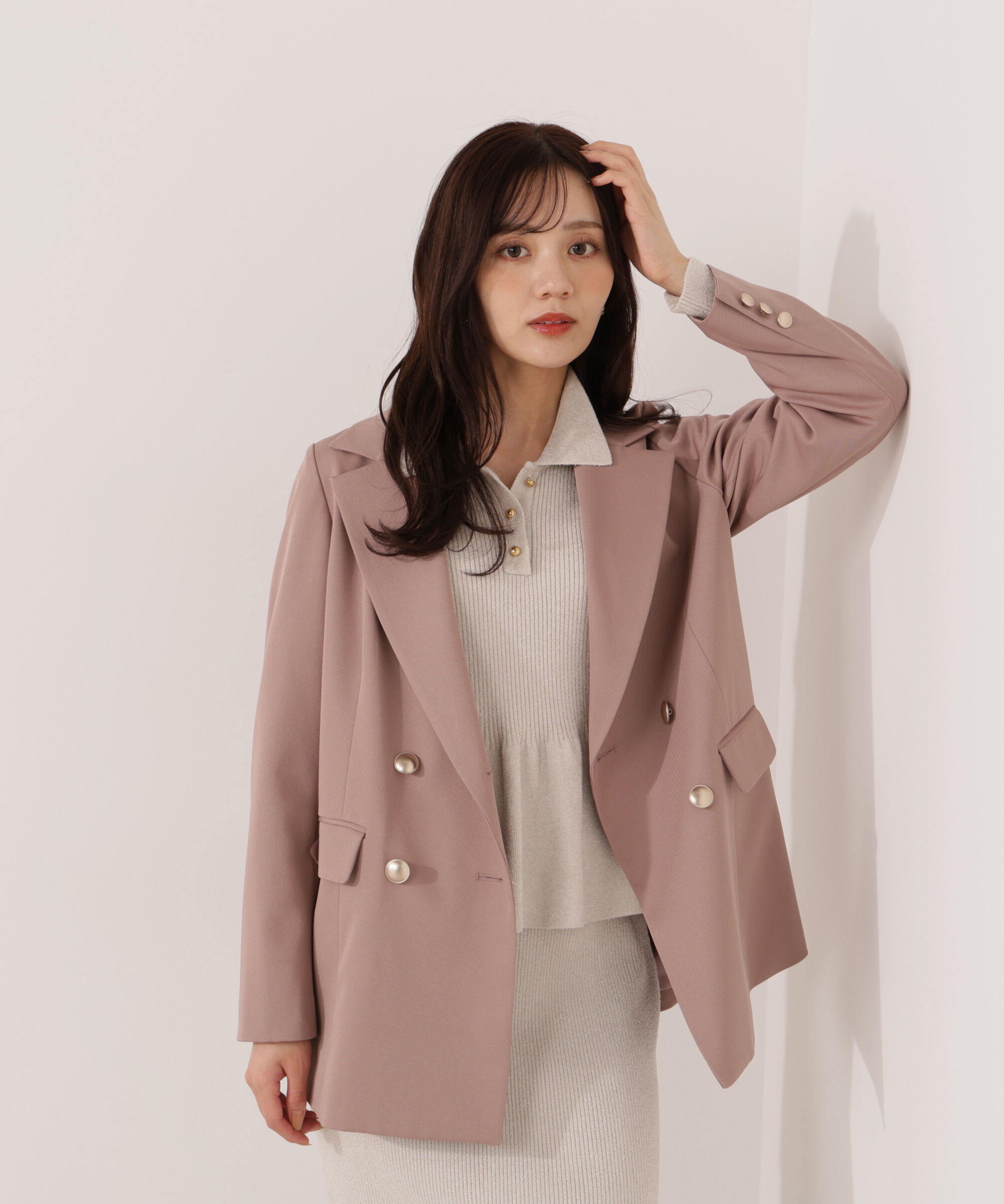 PROPORTION BODY DRESSING「ゴールド釦ダブルブレストジャケット 25AW」|その他|