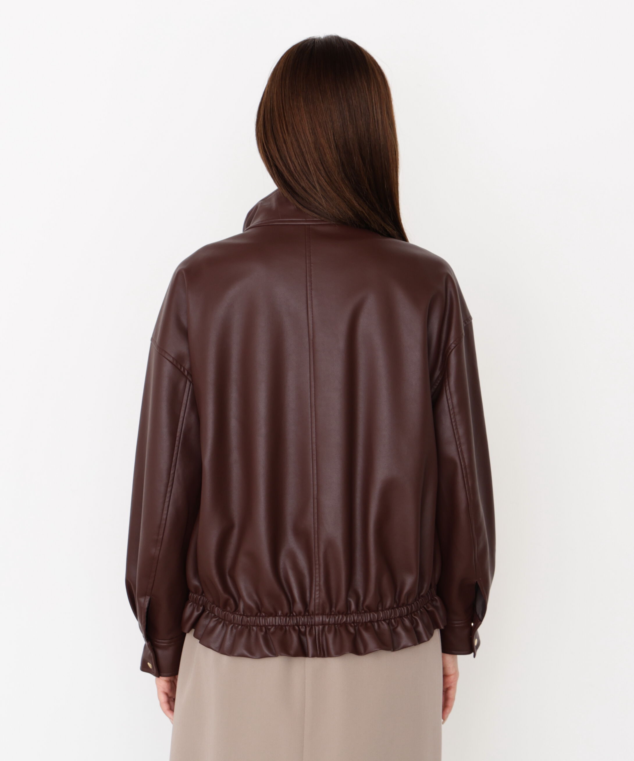 PROPORTION BODY DRESSING「合皮ドロストブルゾン 25AW」|ブルゾン・スタジャン|