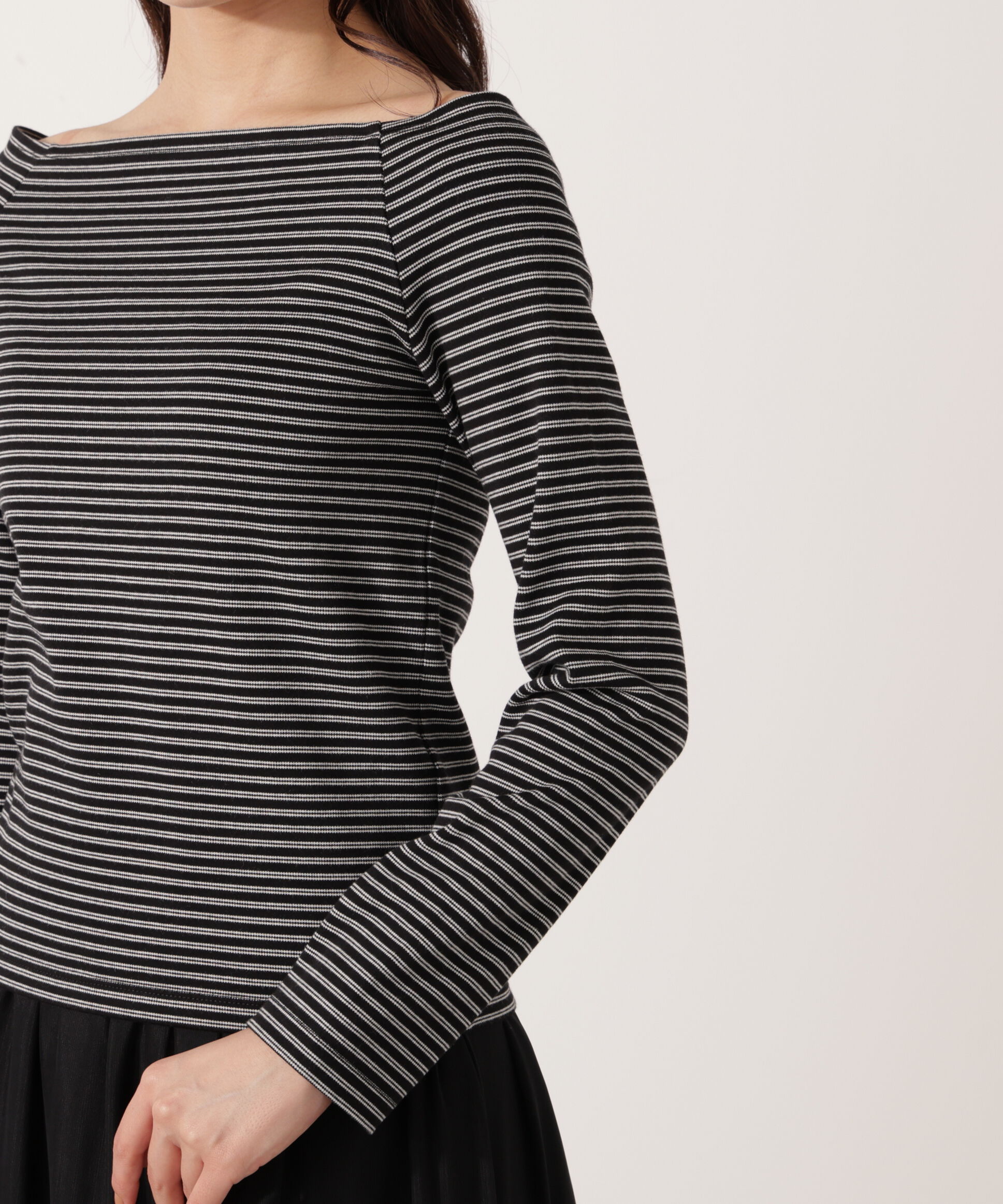 PROPORTION BODY DRESSING「＜ハンドウォッシャブル＞オフショルカットソー」|Tシャツ・カットソー|