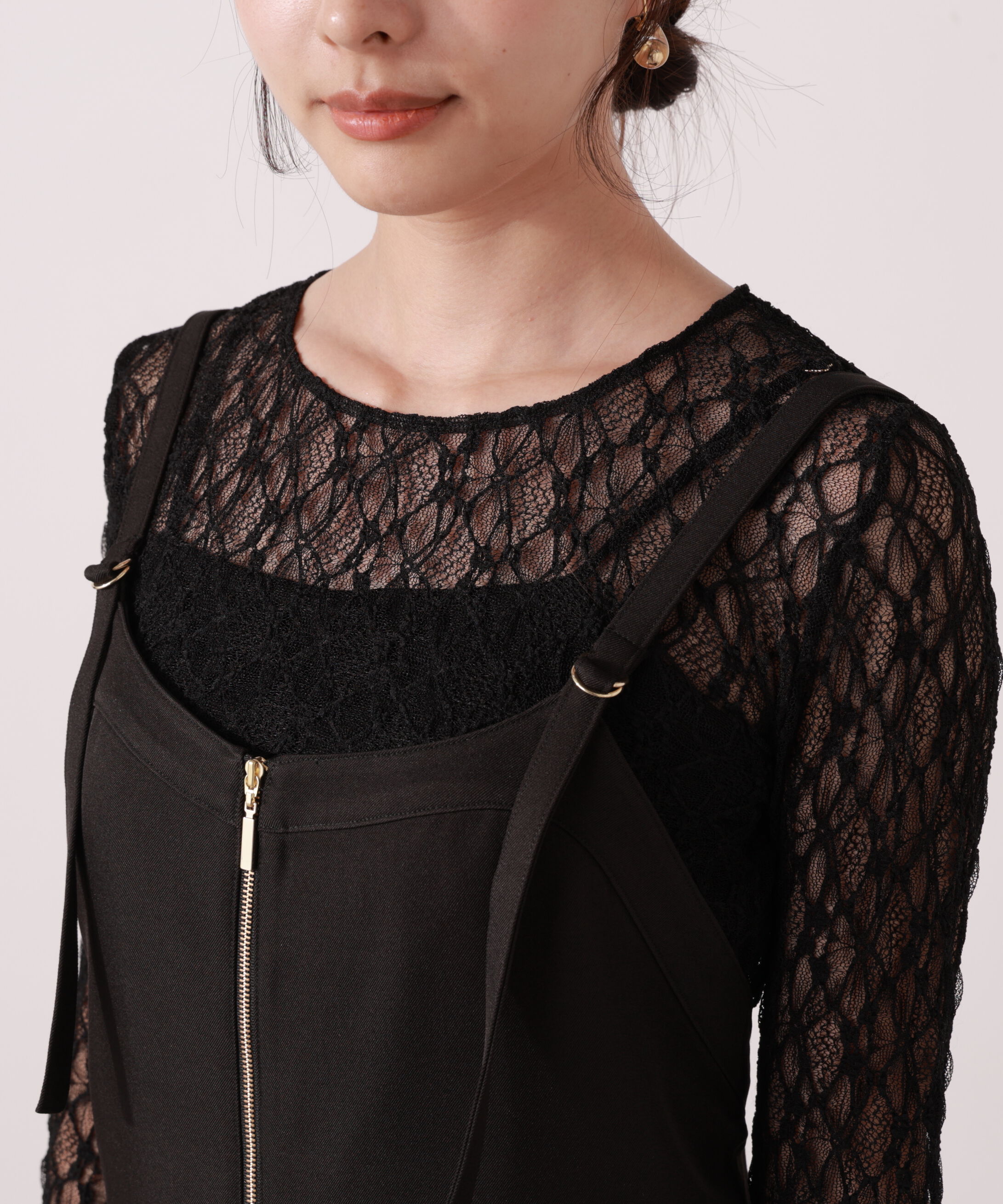 PROPORTION BODY DRESSING「フロントファスナーナロージャンスカ」|ワンピース|