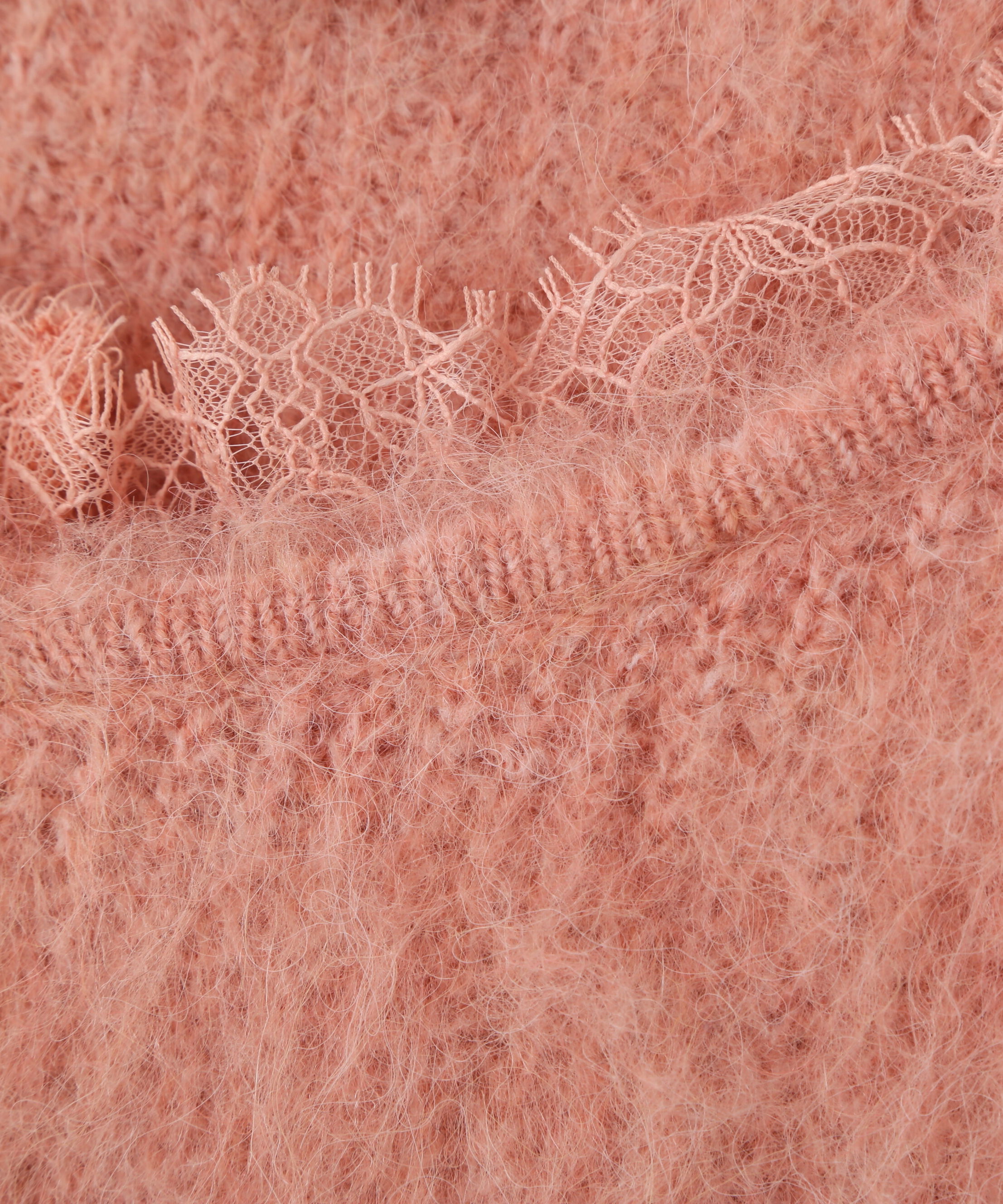 PROPORTION BODY DRESSING「襟元レースニットトップ 25AW」|ニット・セーター|