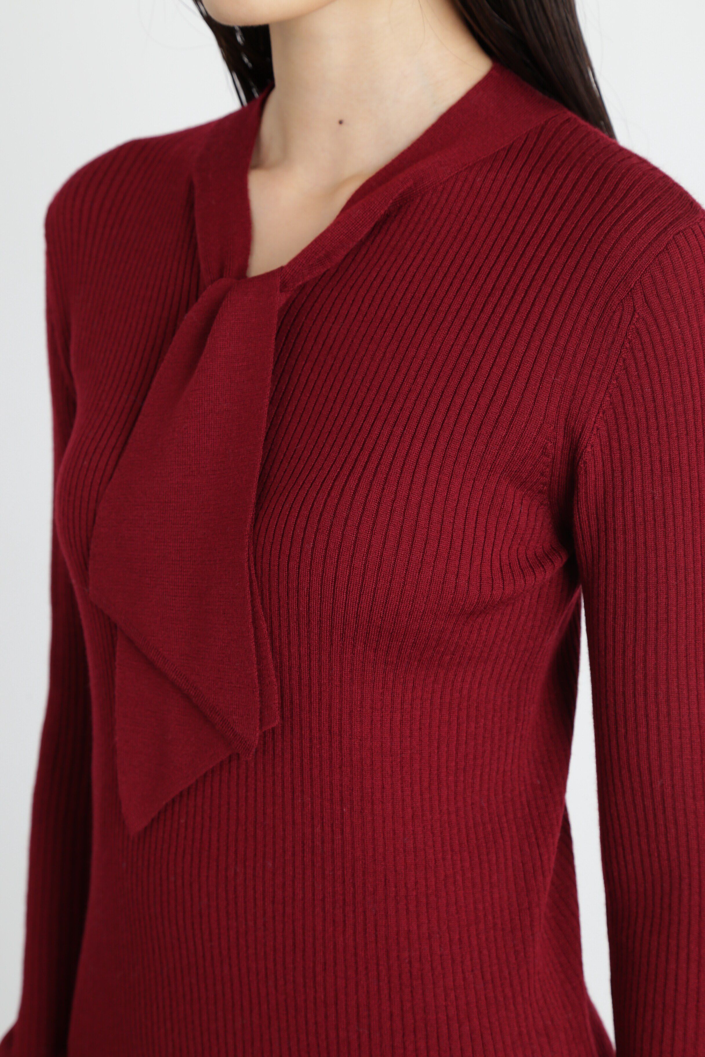  「◆ワイドボウタイニットプルオーバー」|ニット・セーター|