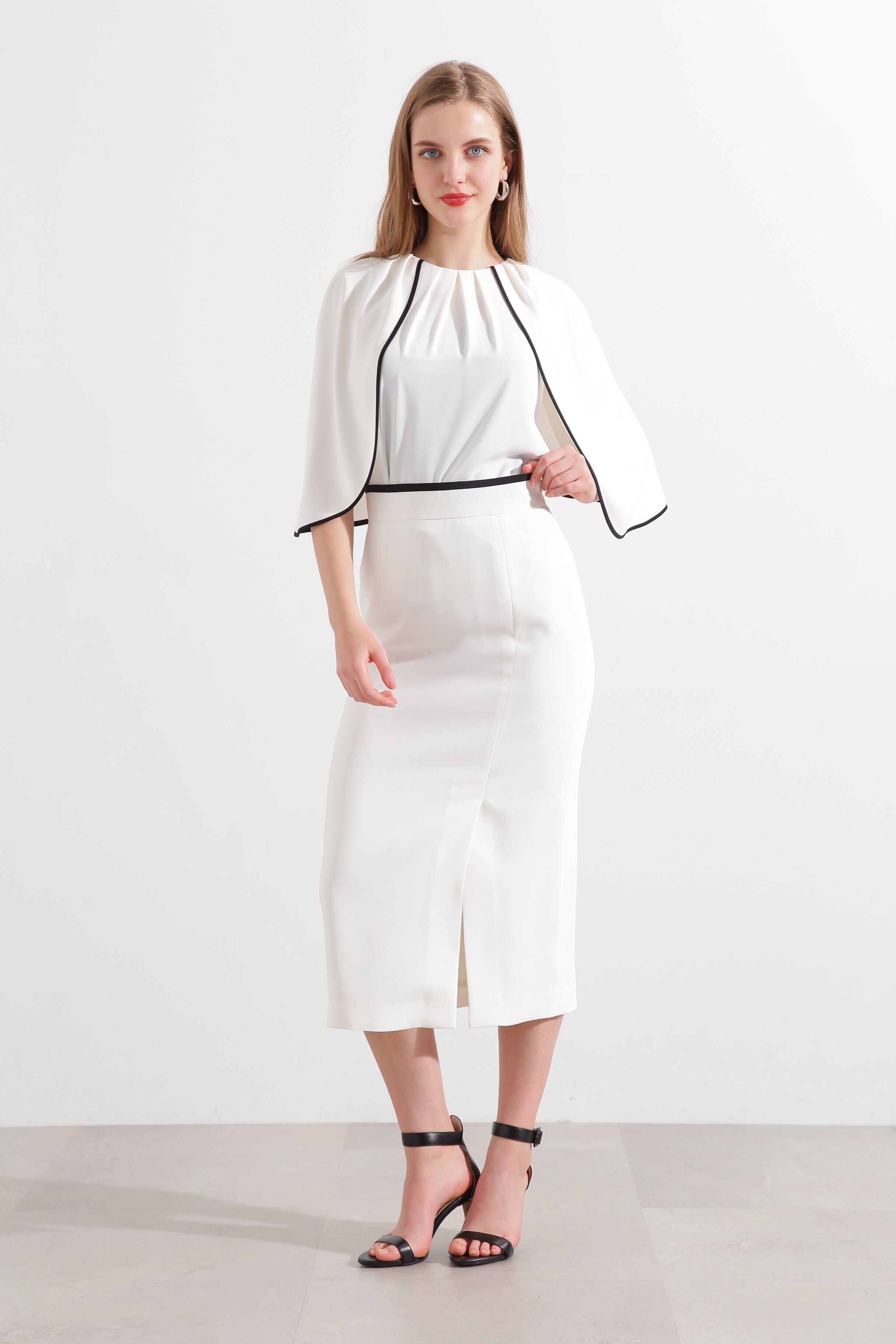  「◆バイカラータイトスカート」|スカート|