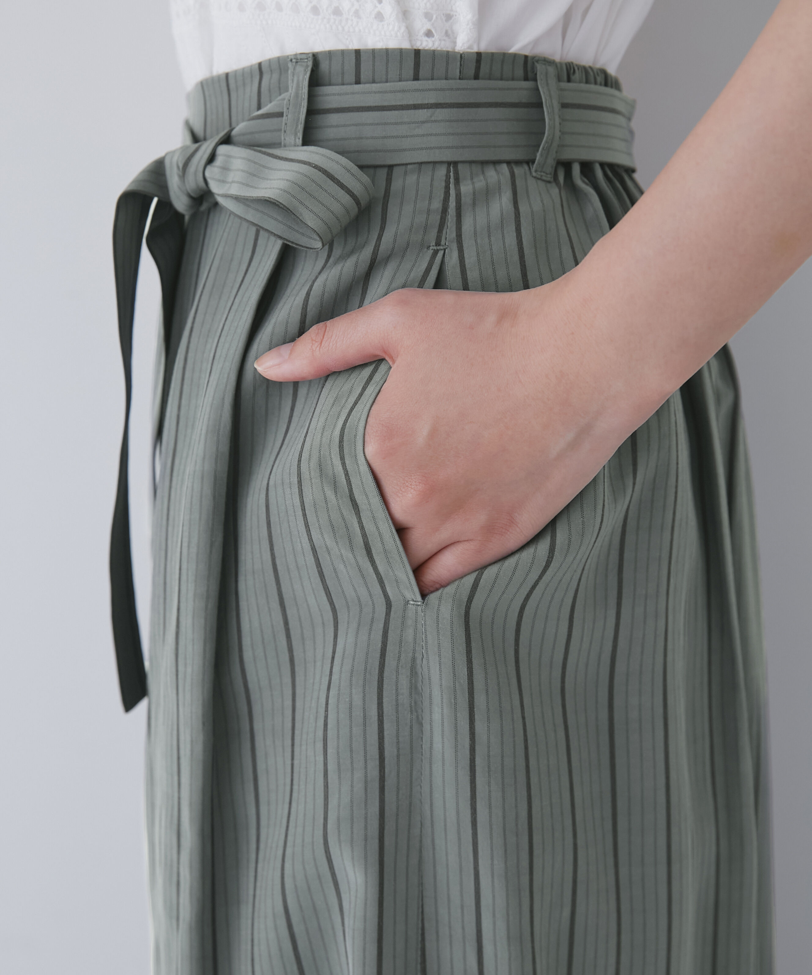  「◆ストライプスカーチョ」|スカート|