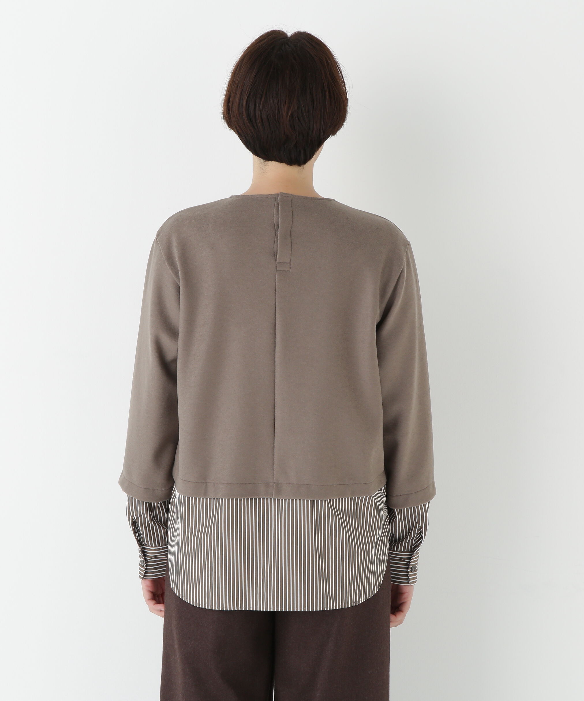  「◆シャツドッキングミルドジャージープルオーバー」|Tシャツ・カットソー|