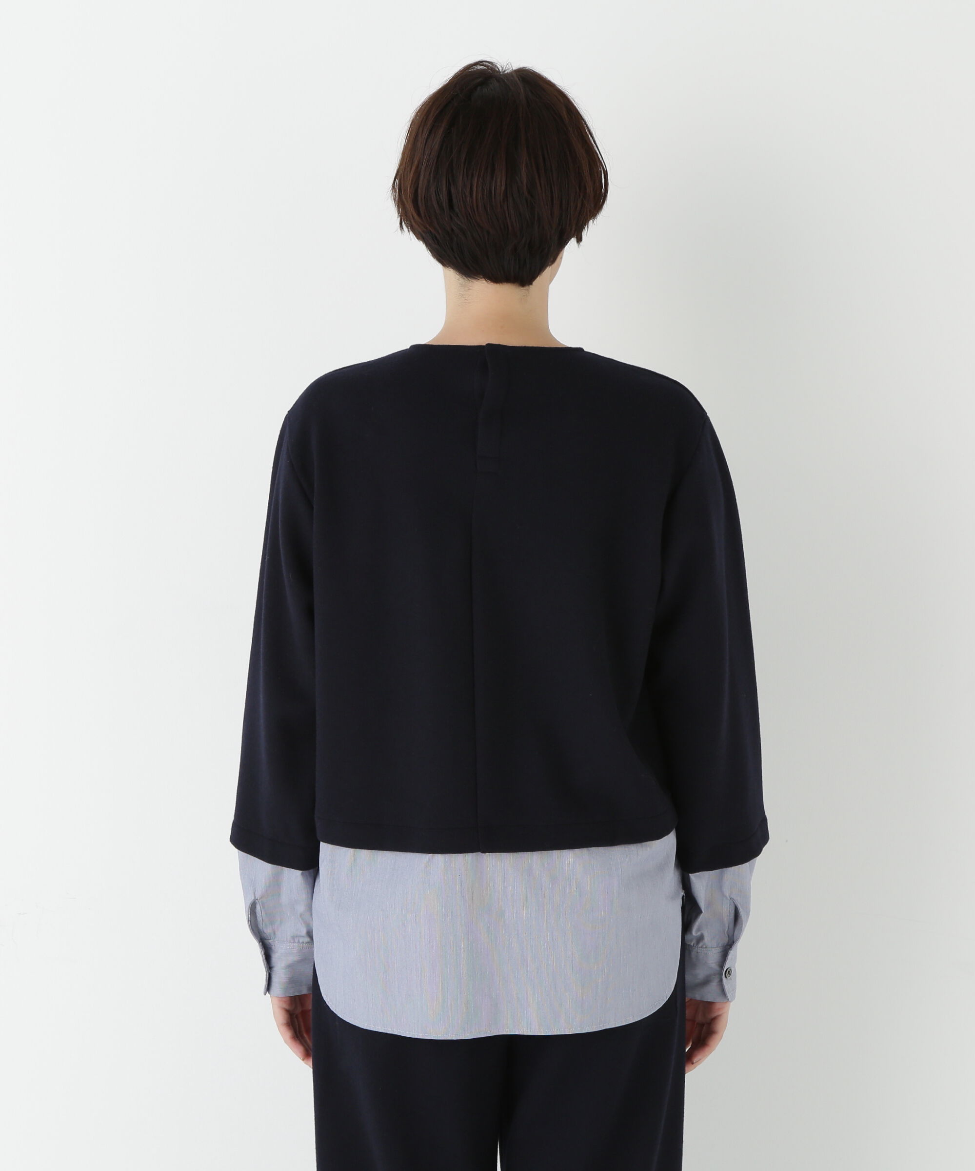  「◆シャツドッキングミルドジャージープルオーバー」|Tシャツ・カットソー|