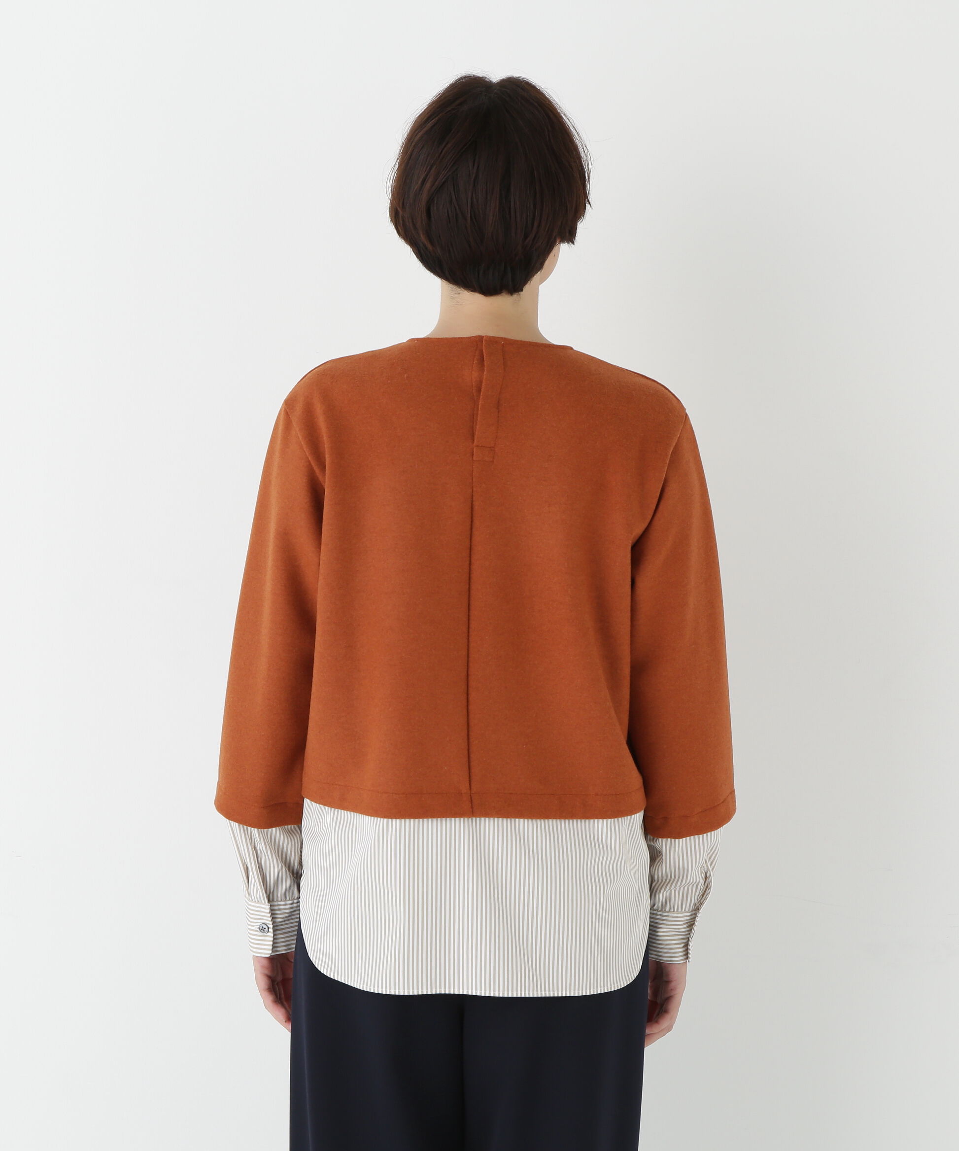  「◆シャツドッキングミルドジャージープルオーバー」|Tシャツ・カットソー|