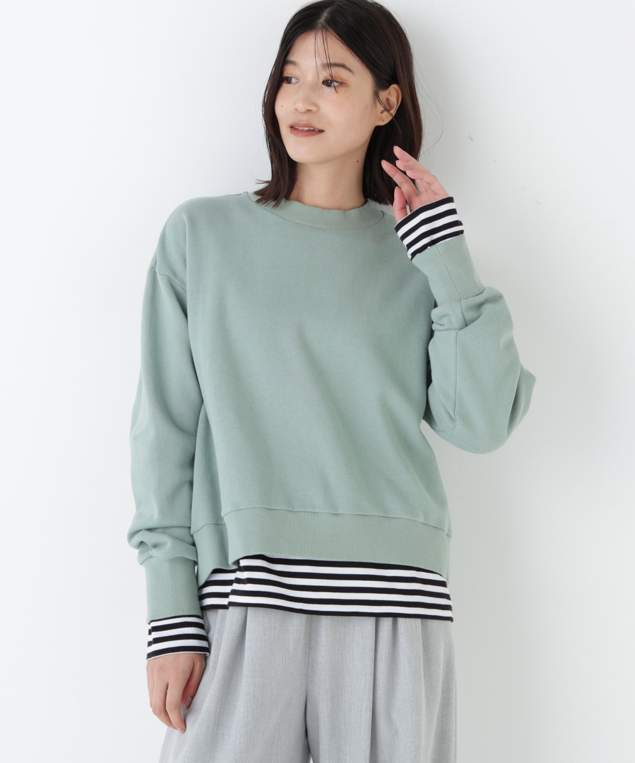  「◆モチーフワッペンカスタマイズ裏起毛スウェット」|Tシャツ・カットソー|