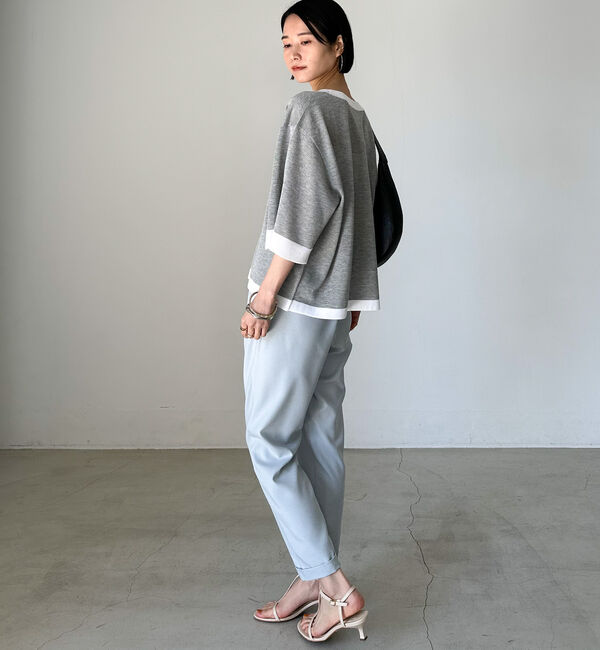 Doux archives「リノンウエストギャザーイージーパンツ／」|チノ|