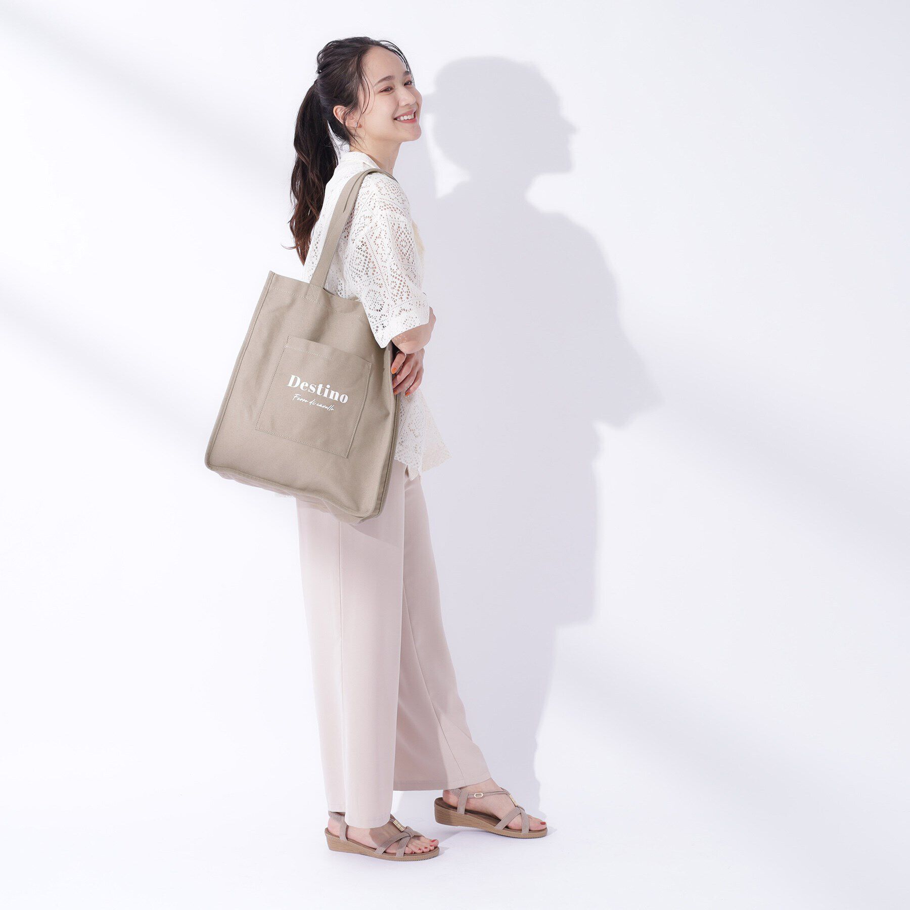 SHOO･LA･RUE「【推し活／A4】うちわも入るキャンバストート」|トートバッグ|