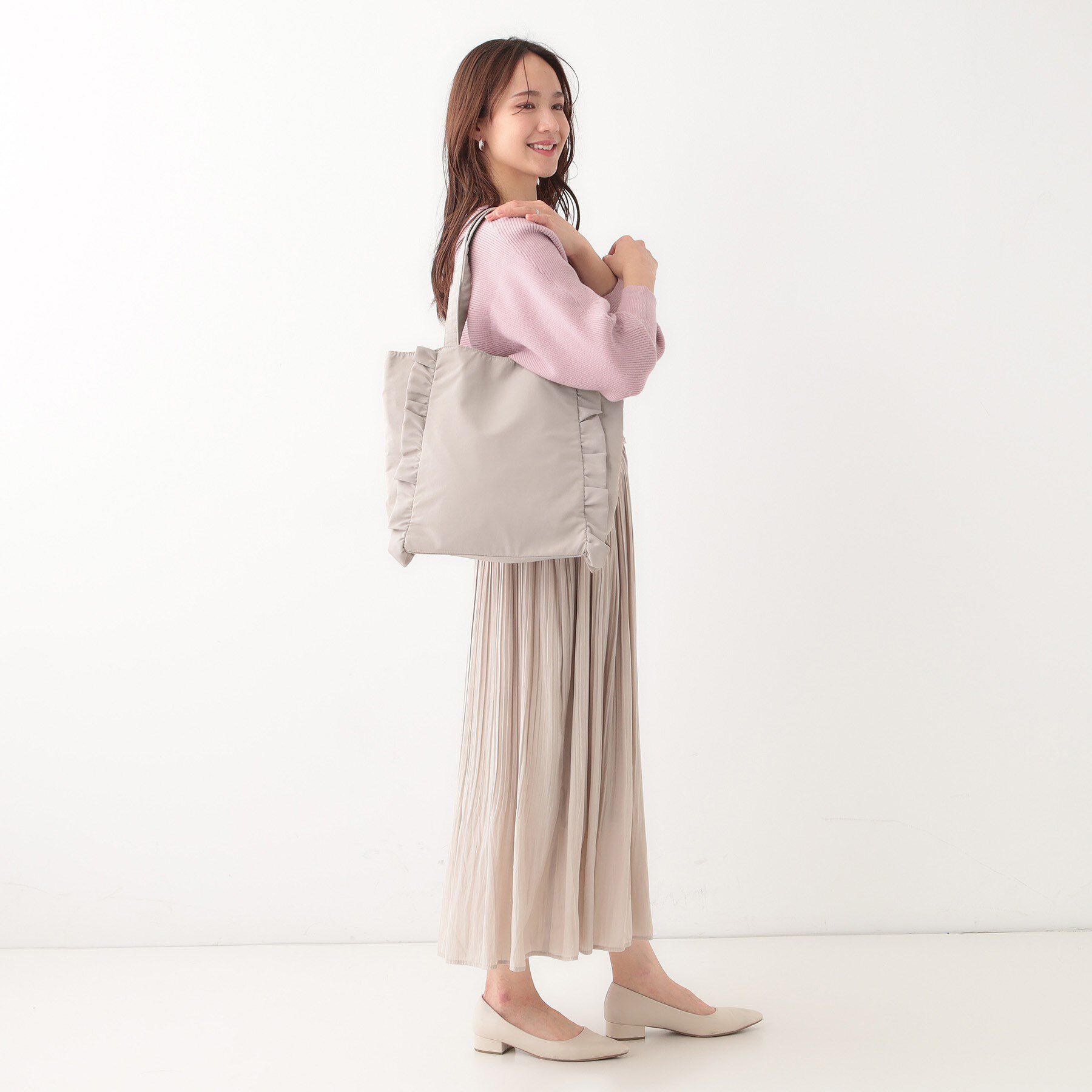 SHOO･LA･RUE「フリルトートバッグ」|トートバッグ|