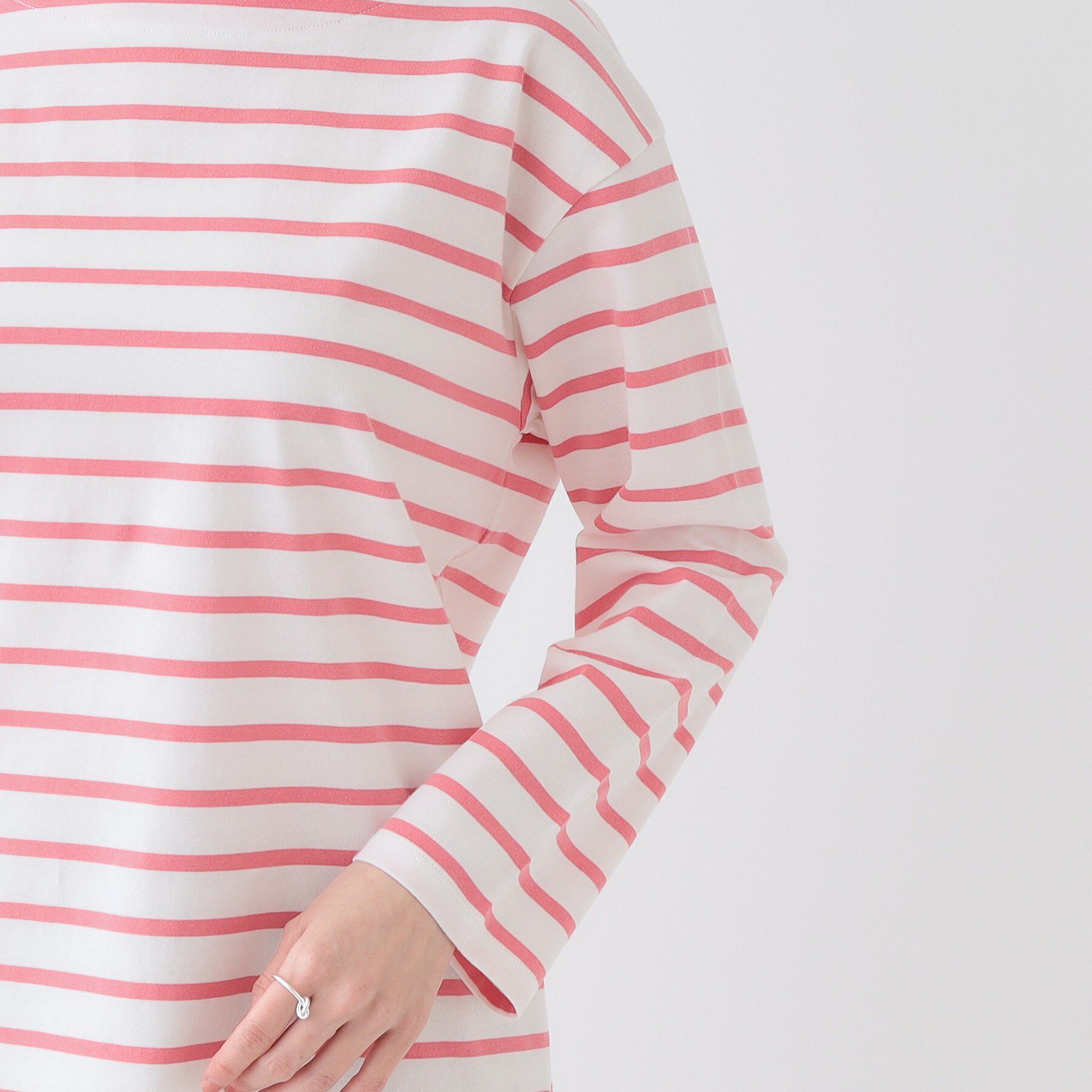 SHOO･LA･RUE「【洗える/S-LL】シンプルだから着回ししやすい コットンアソートロンT」|Tシャツ・カットソー|