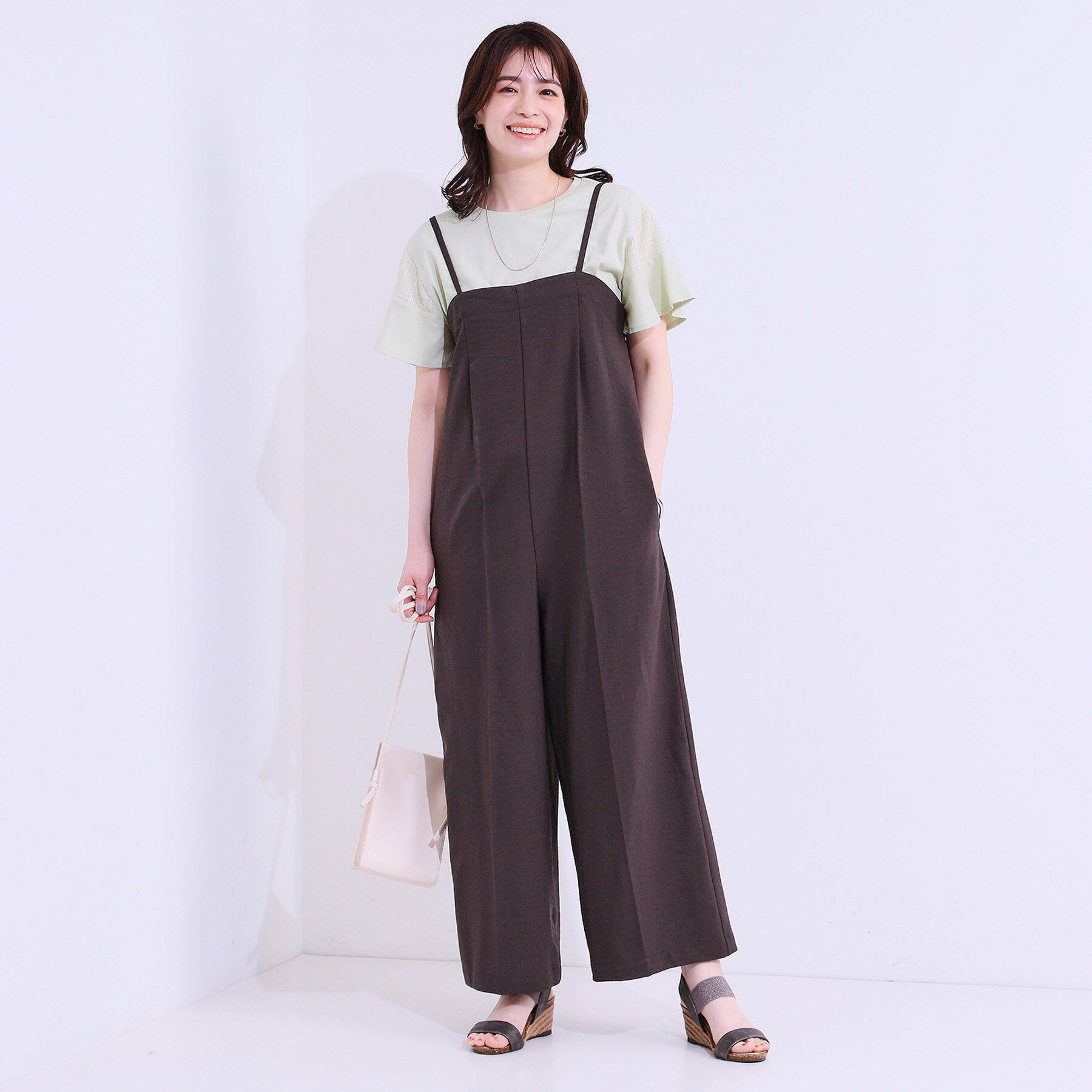 SHOO･LA･RUE「【ひんやり/プチプラ】女性らしさ溢れる お袖シアーフリルトップス」|Tシャツ・カットソー|