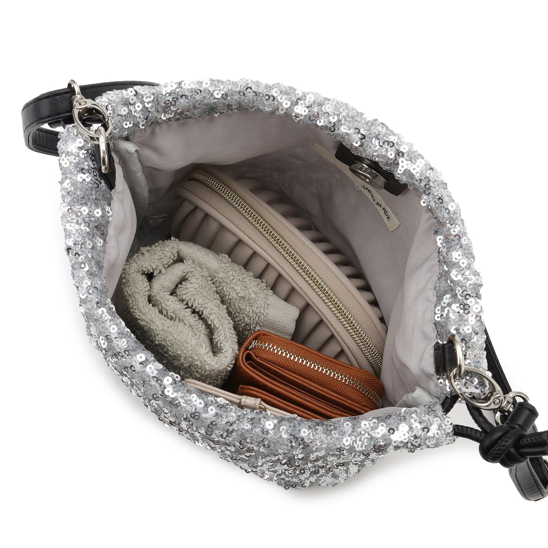 SHOO･LA･RUE「スパンコール巾着ショルダーバッグ」|ショルダー・メッセンジャー|