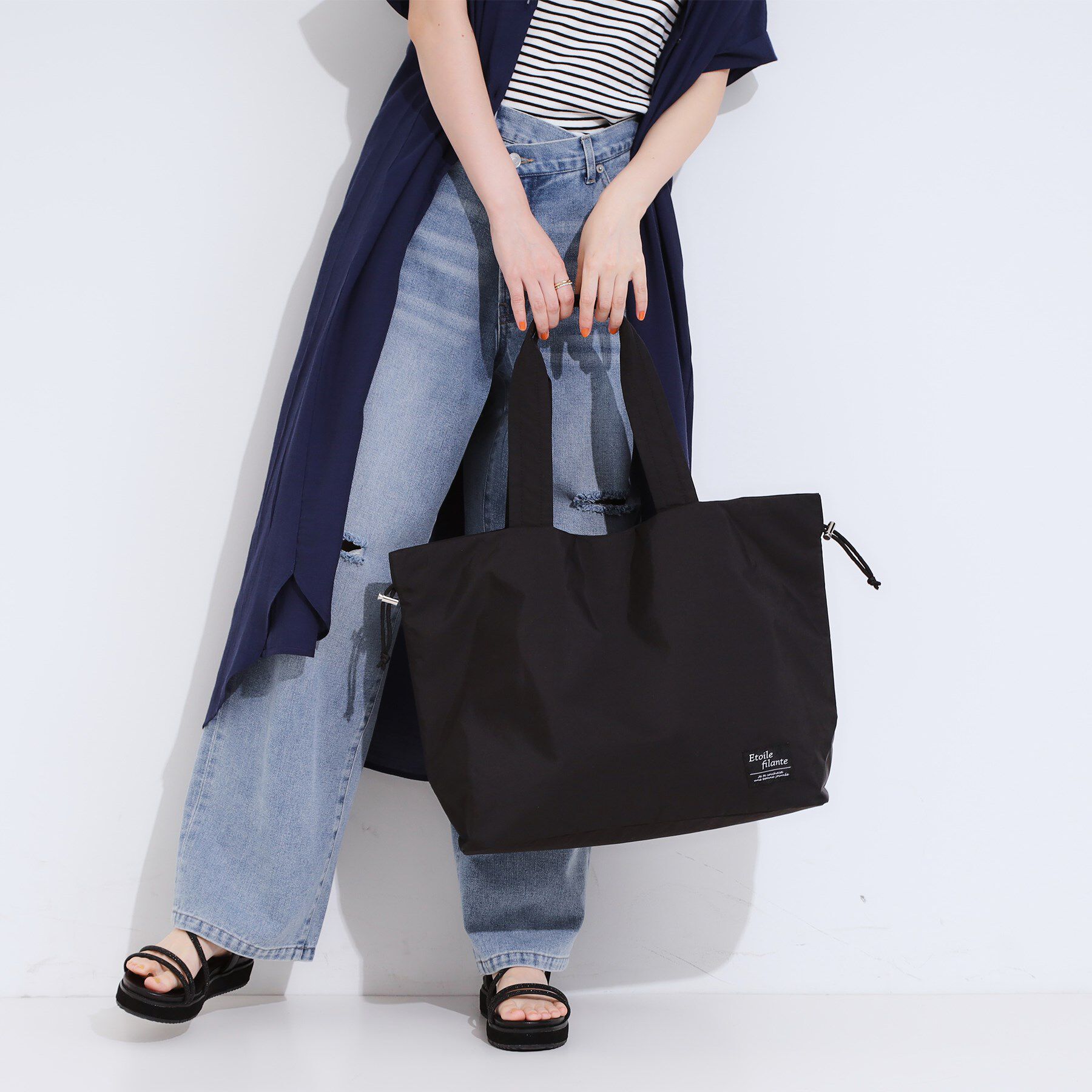 SHOO･LA･RUE「【撥水】ビッグ巾着トートバッグ」|トートバッグ|