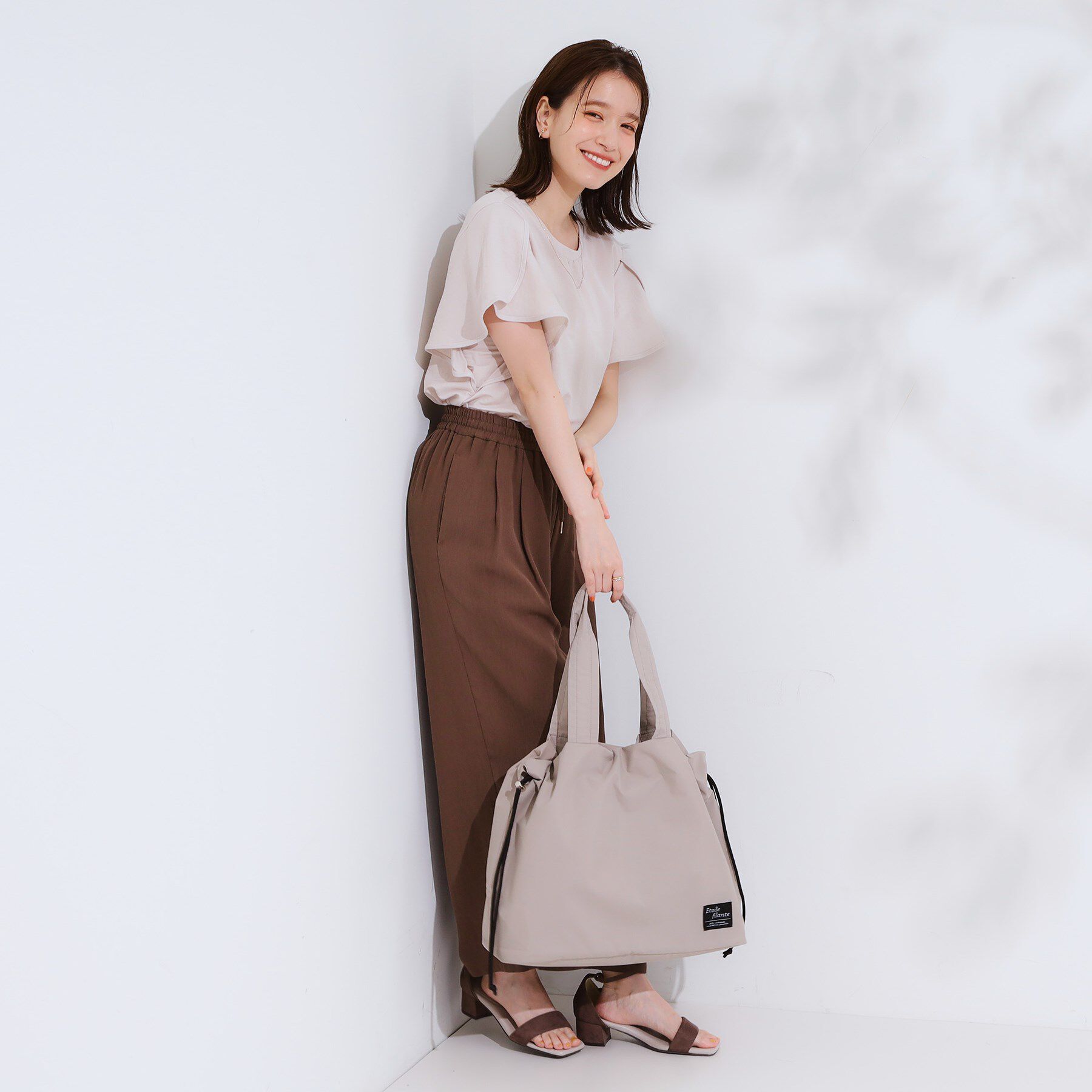 SHOO･LA･RUE「【撥水】ビッグ巾着トートバッグ」|トートバッグ|