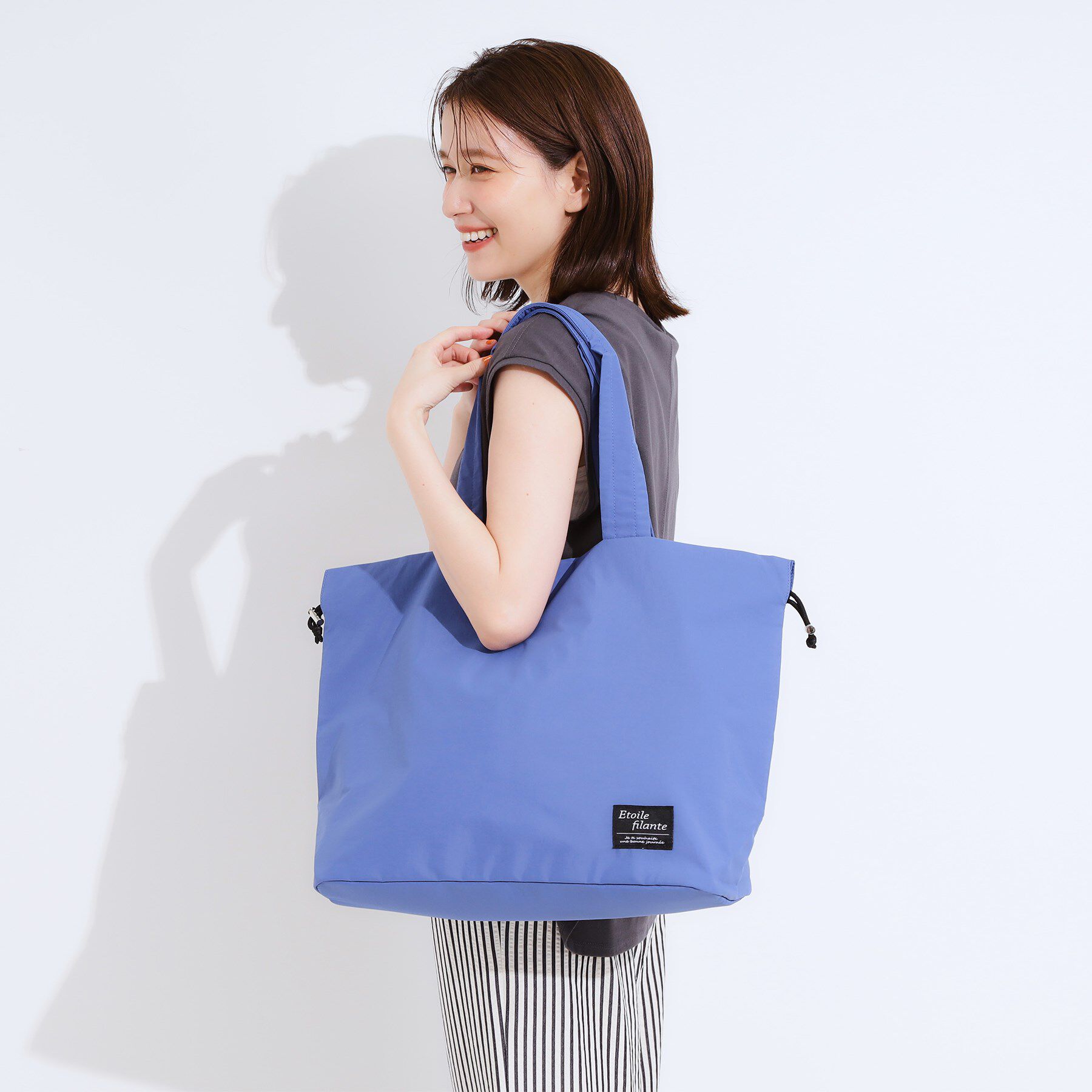 SHOO･LA･RUE「【撥水】ビッグ巾着トートバッグ」|トートバッグ|