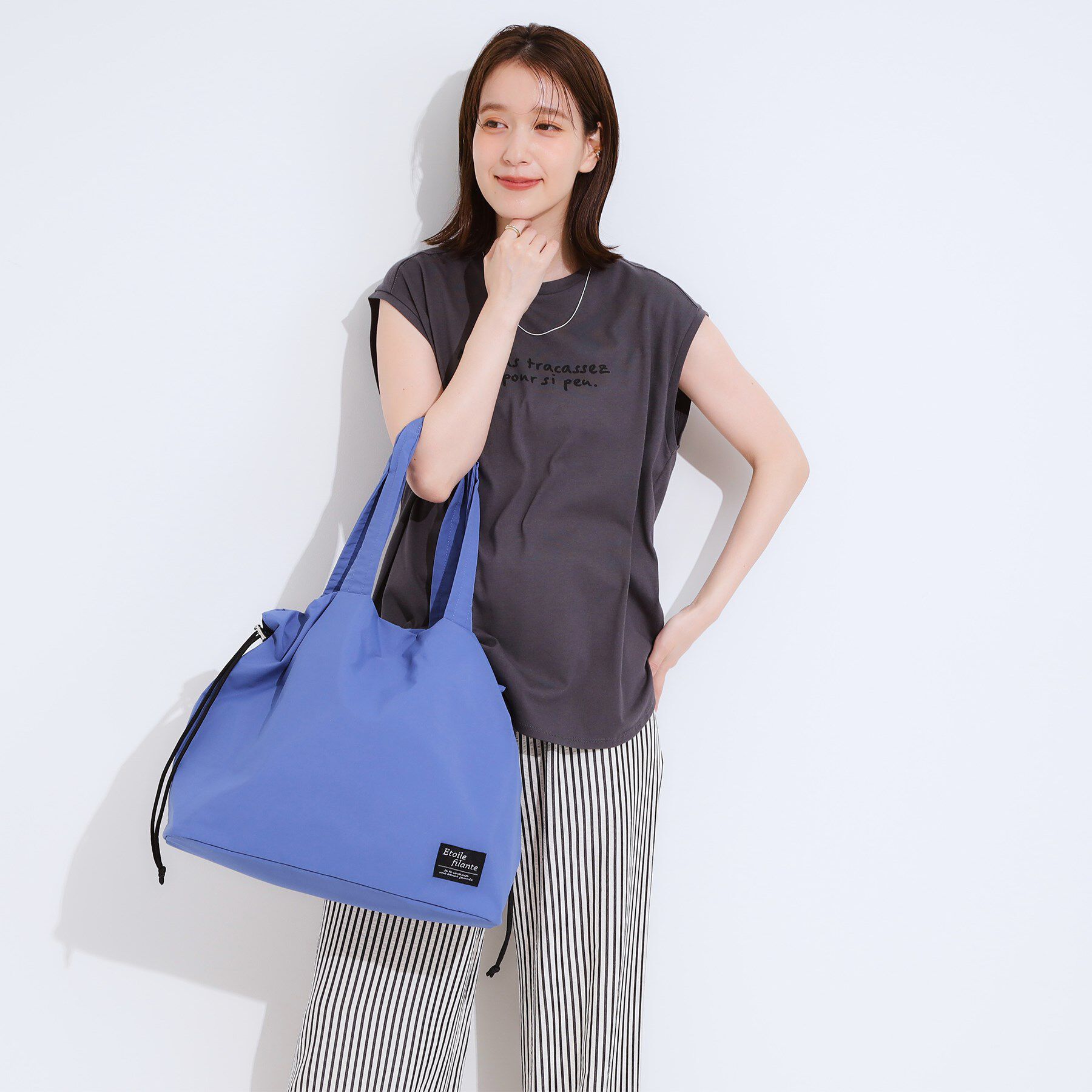 SHOO･LA･RUE「【撥水】ビッグ巾着トートバッグ」|トートバッグ|