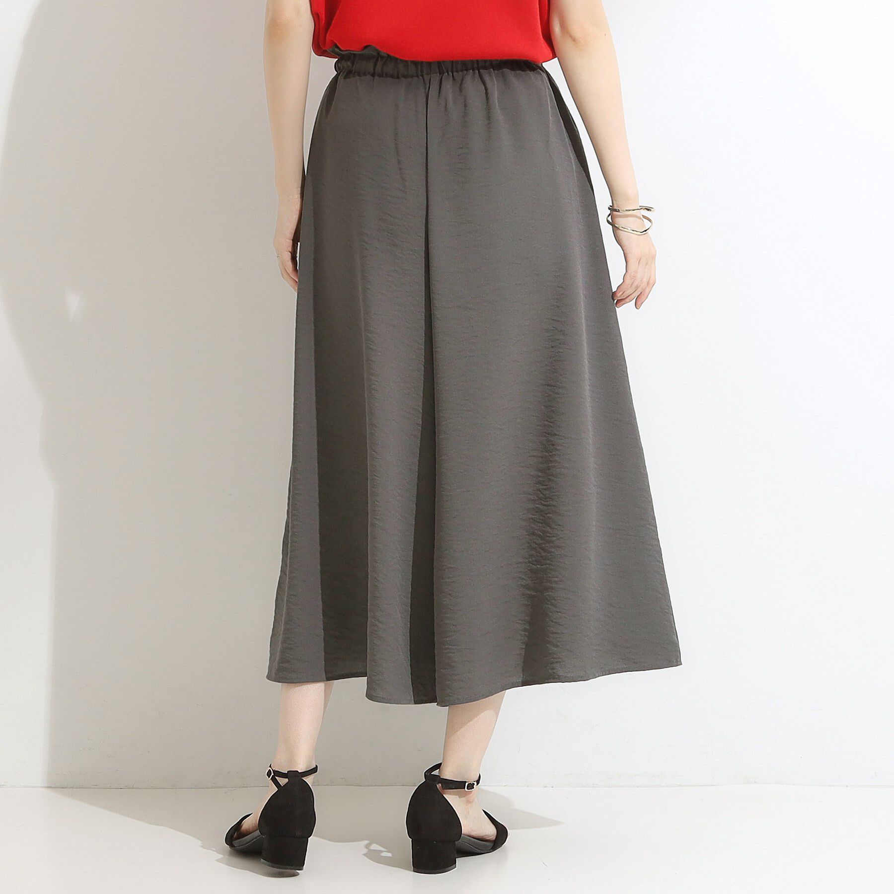 SHOO･LA･RUE「【S-LL/ひんやり】さらっとタッチできれい見え ピンタックスカーチョ」|その他|