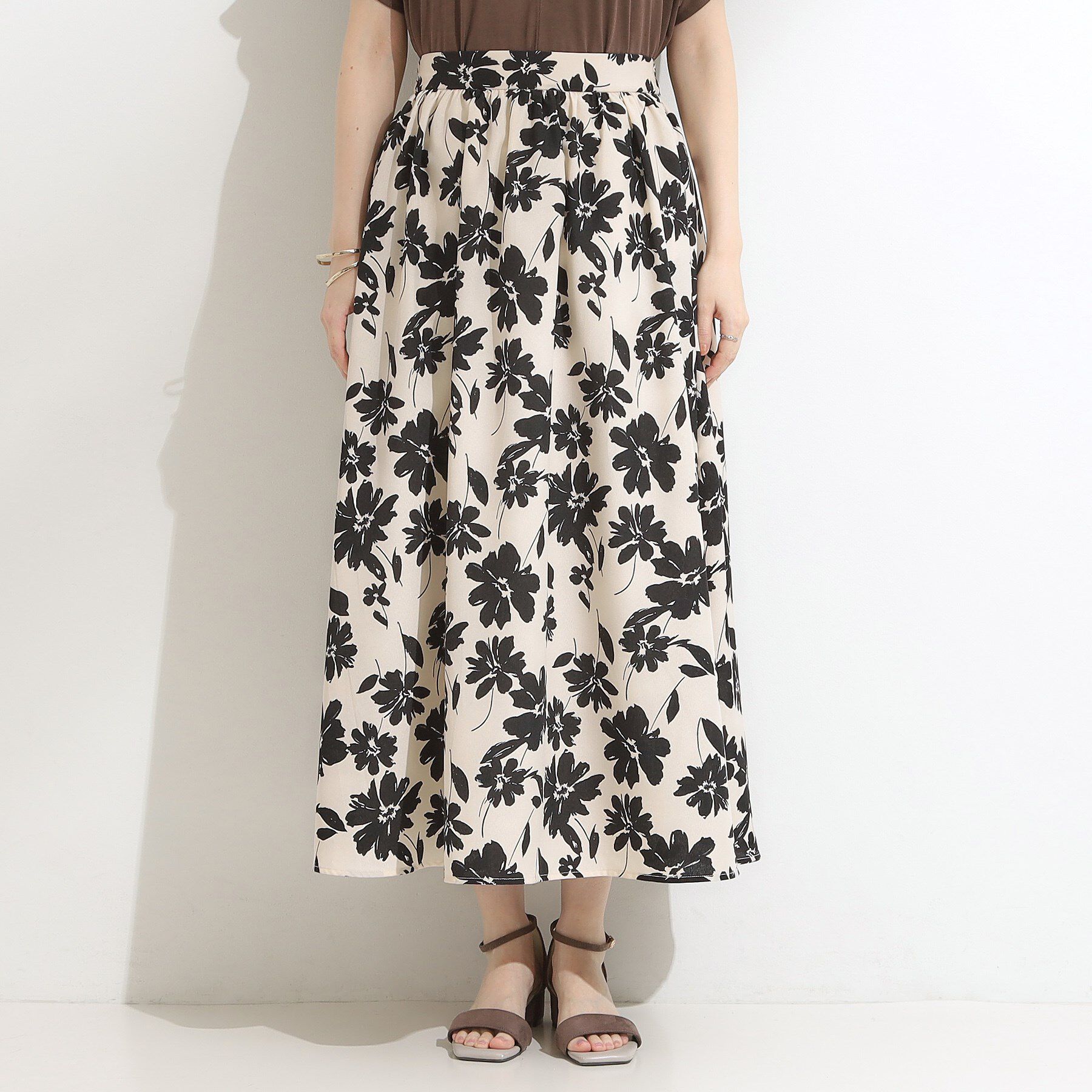 SHOO･LA･RUE「【高レビュー/着丈選べる】華やかさをプラスする アソートロングスカート」|スカート|