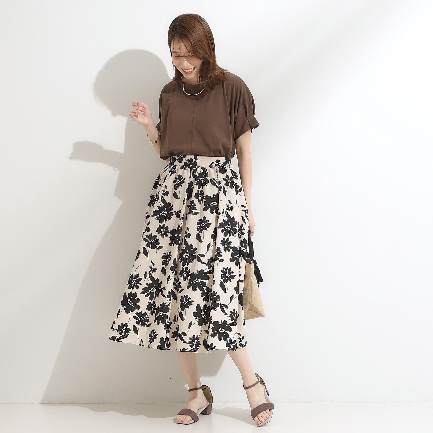 SHOO･LA･RUE「【高レビュー/着丈選べる】華やかさをプラスする アソートロングスカート」|スカート|